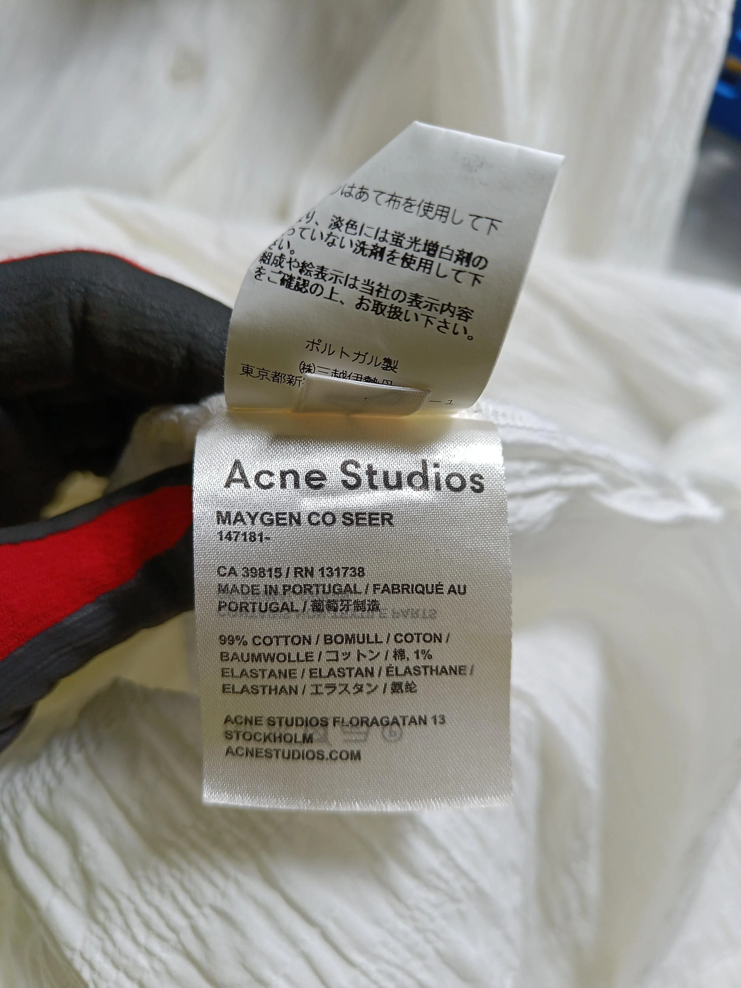 Acne Studios Shirt Mini Dress in White - Image 6