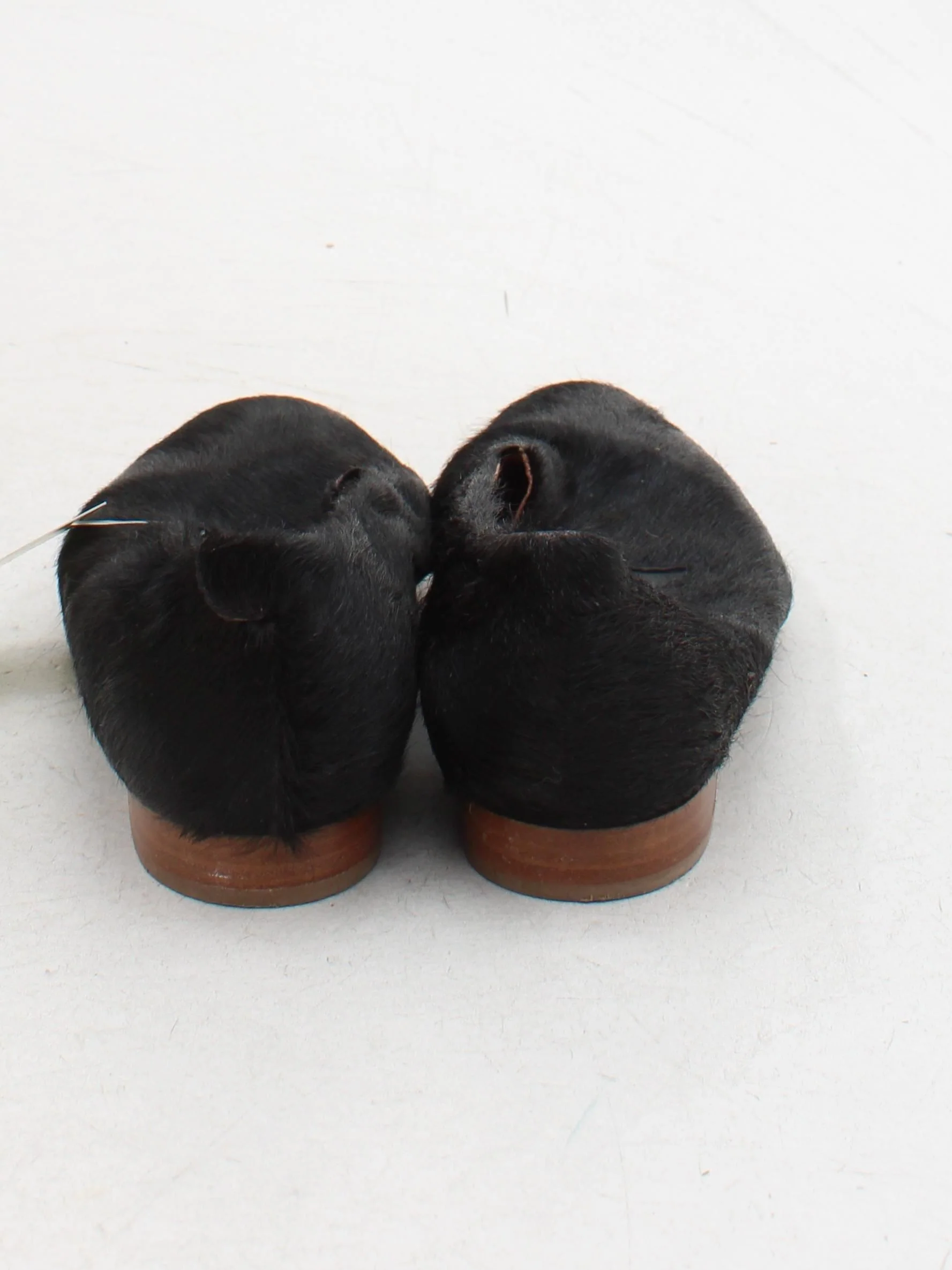 Acne Studios Women's Flat Shoes UK 6 Black Animal Fur with Leather Loafer - Image 3