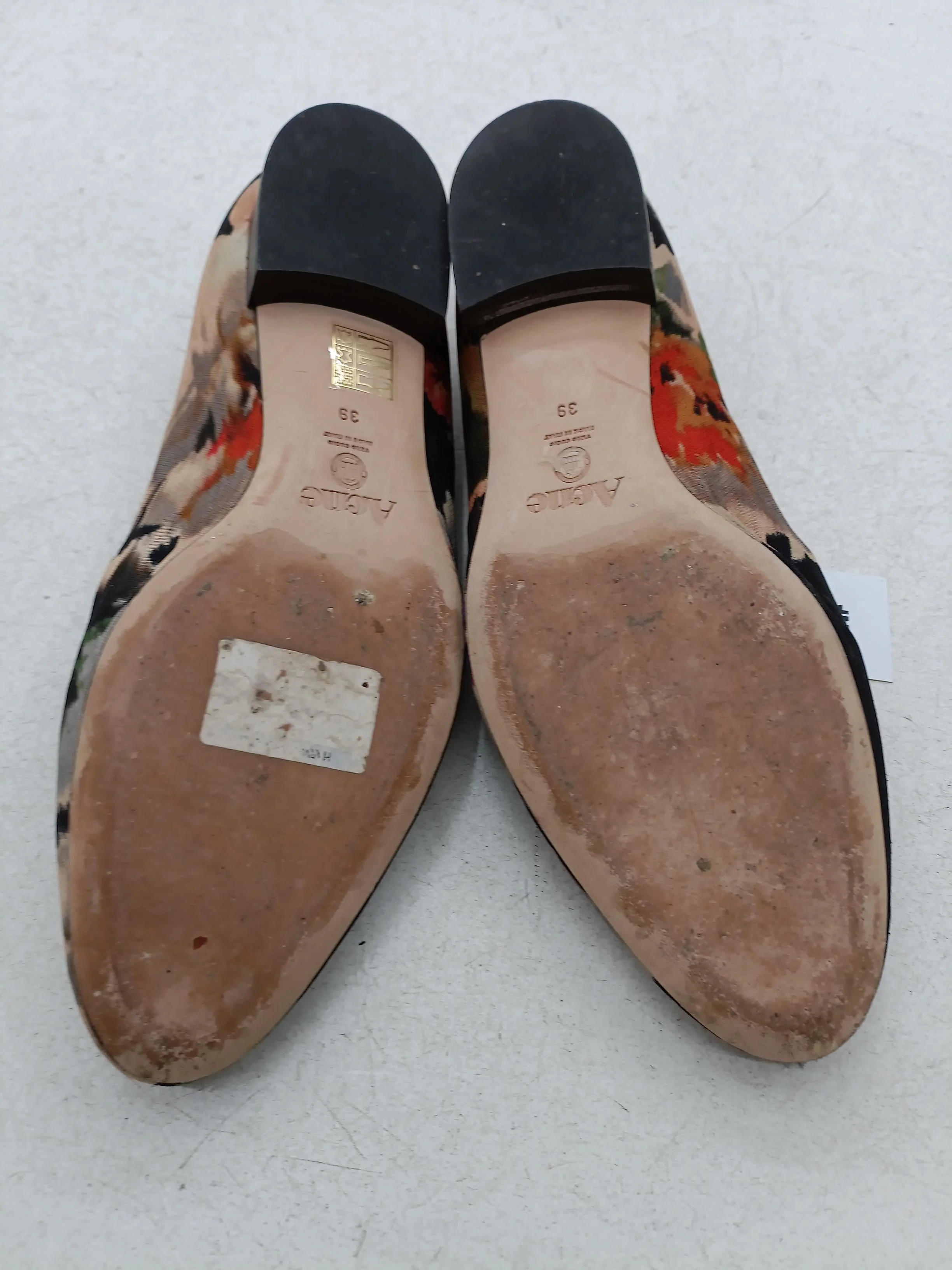 Acne Studios Women's Flat Shoes UK 6 Black Floral 100% Leather Loafer - Image 7