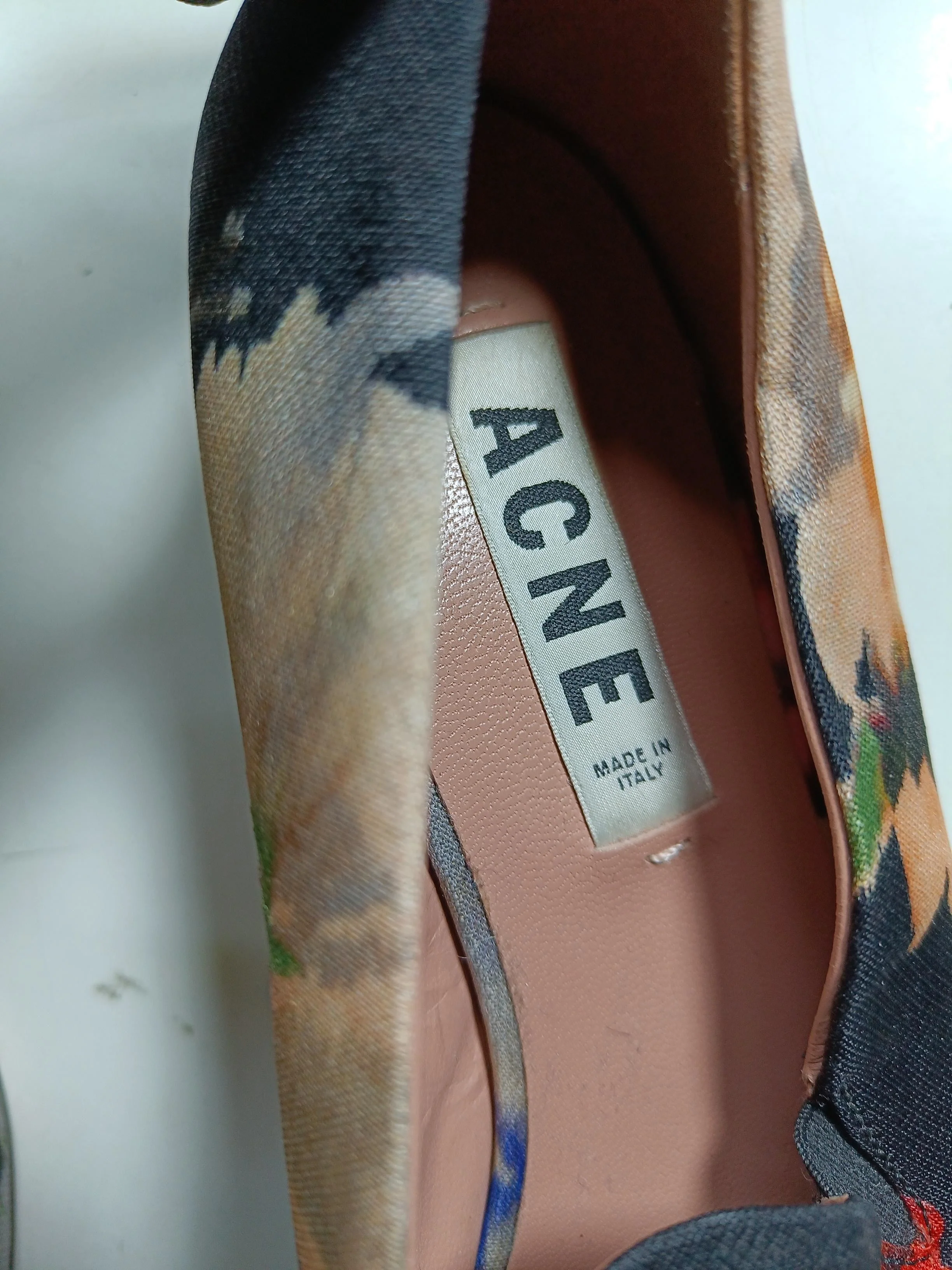 Acne Studios Women's Flat Shoes UK 6 Black Floral 100% Leather Loafer - Image 9