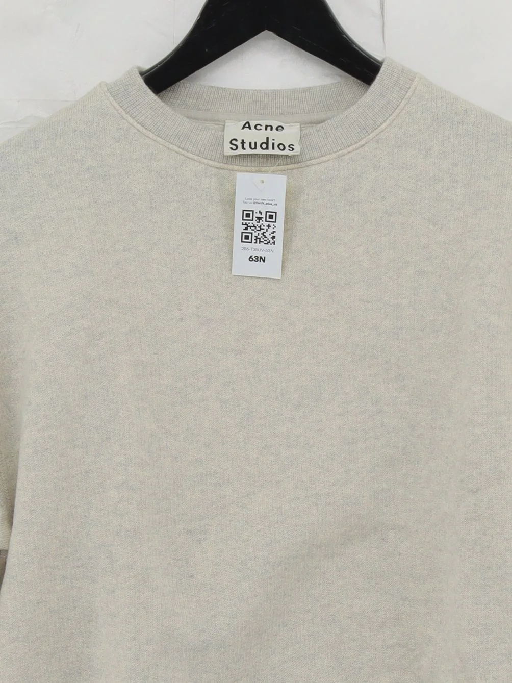 Acne Studios Women's Hoodie XS Grey Wool with Cotton, Nylon, Polyamide Pullover - Image 3