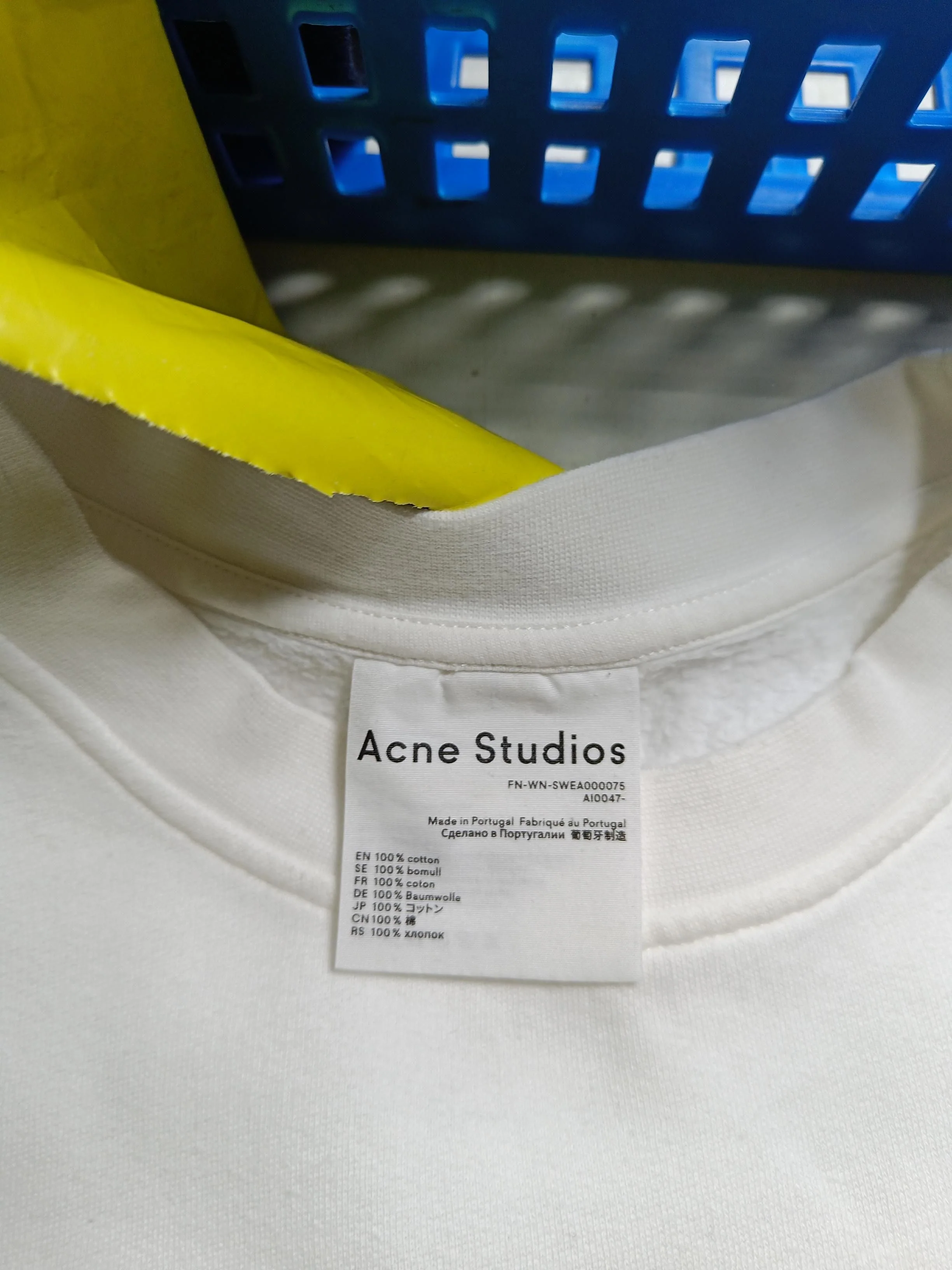 Acne Studios Women's Hoodie XS White 100% Cotton Pullover - Image 5