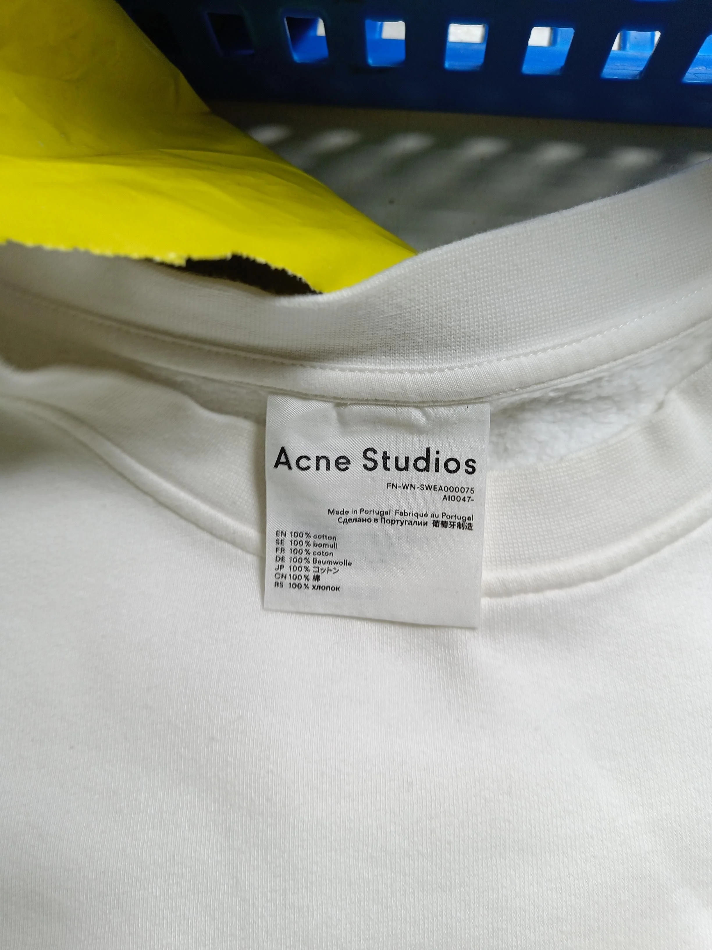 Acne Studios Women's Hoodie XS White 100% Cotton Pullover - Image 6