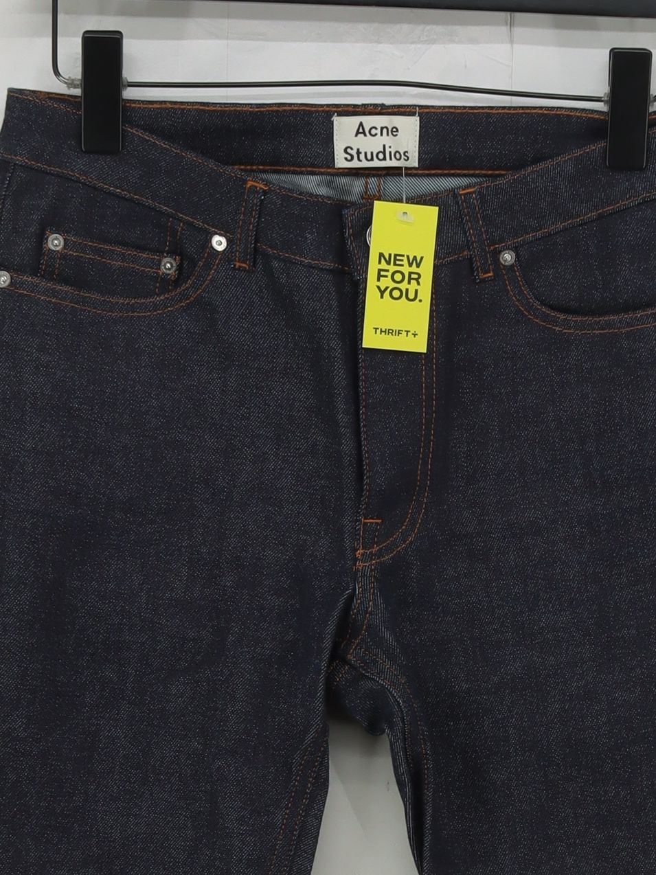 Acne Studios Women's Jeans W 27 in Blue Cotton with Elastane Straight - Image 3