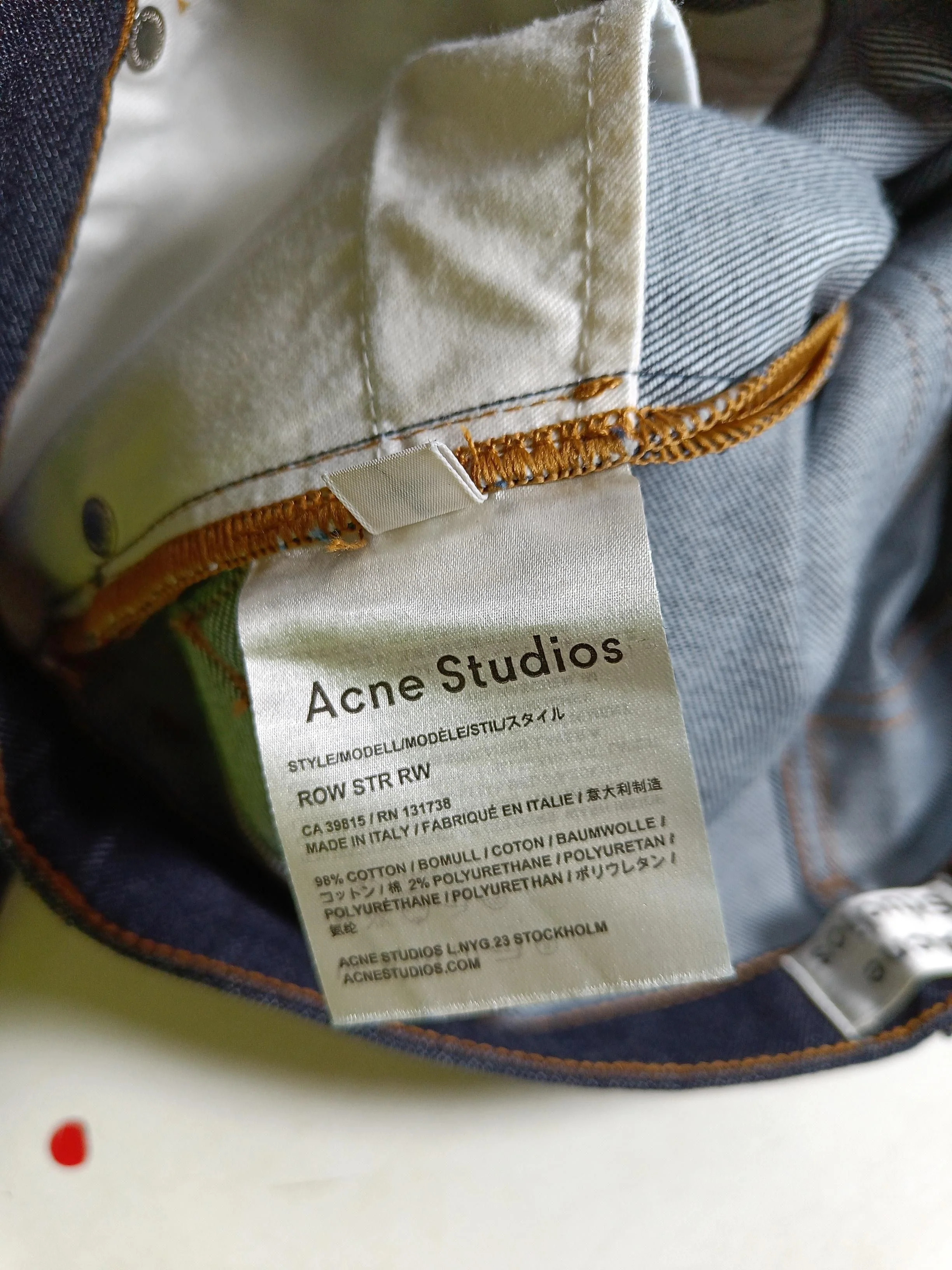 Acne Studios Women's Jeans W 27 in Blue Cotton with Elastane Straight - Image 6