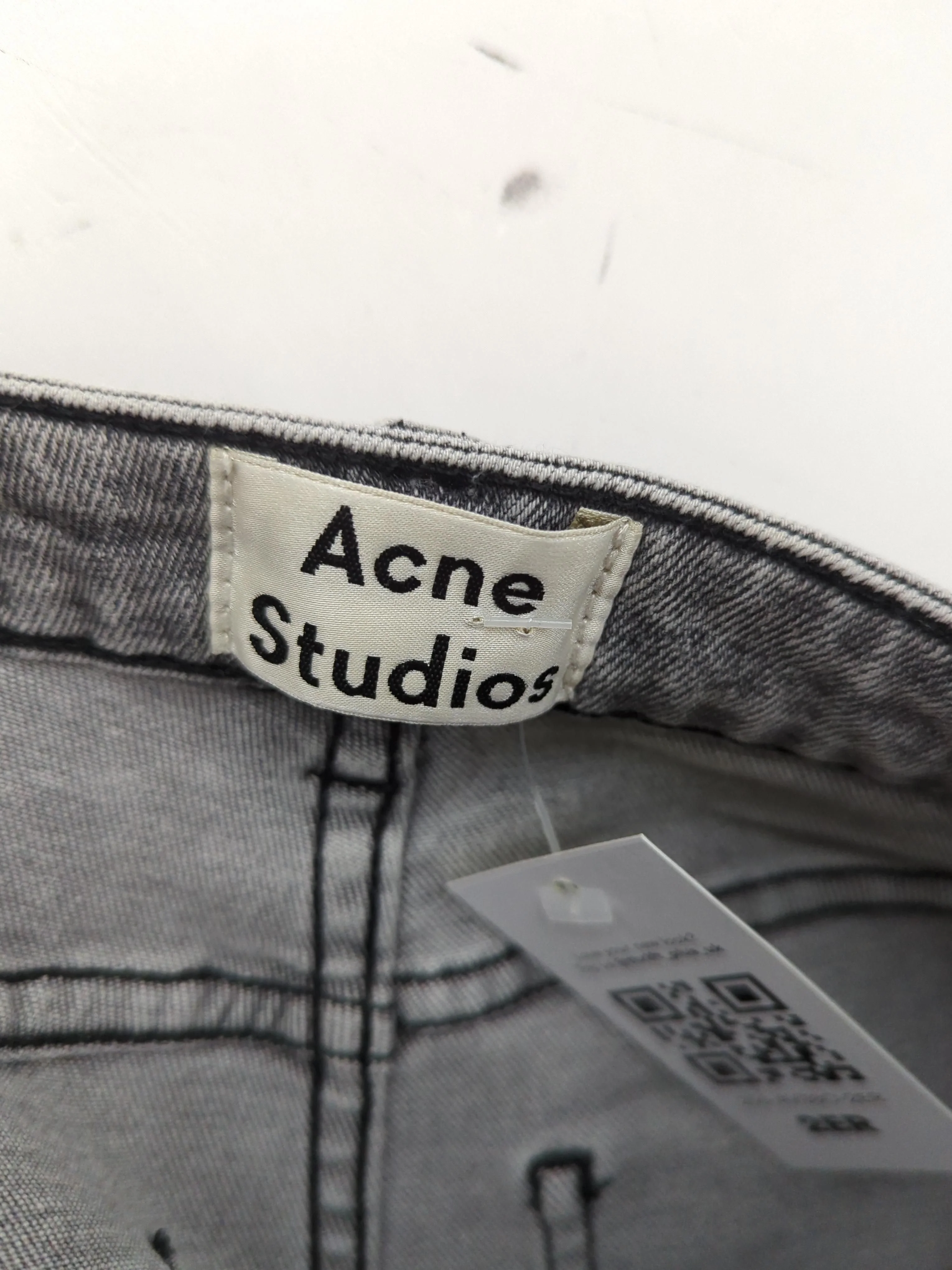 Acne Studios Women's Jeans W 27 in Grey Cotton with Polyester, Elastane Skinny - Image 7