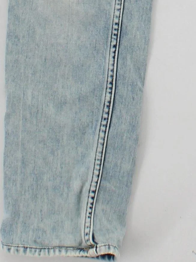 Acne Studios Women's Jeans W 27 in; L 34 in Blue Cotton with Elastane Straight - Image 4
