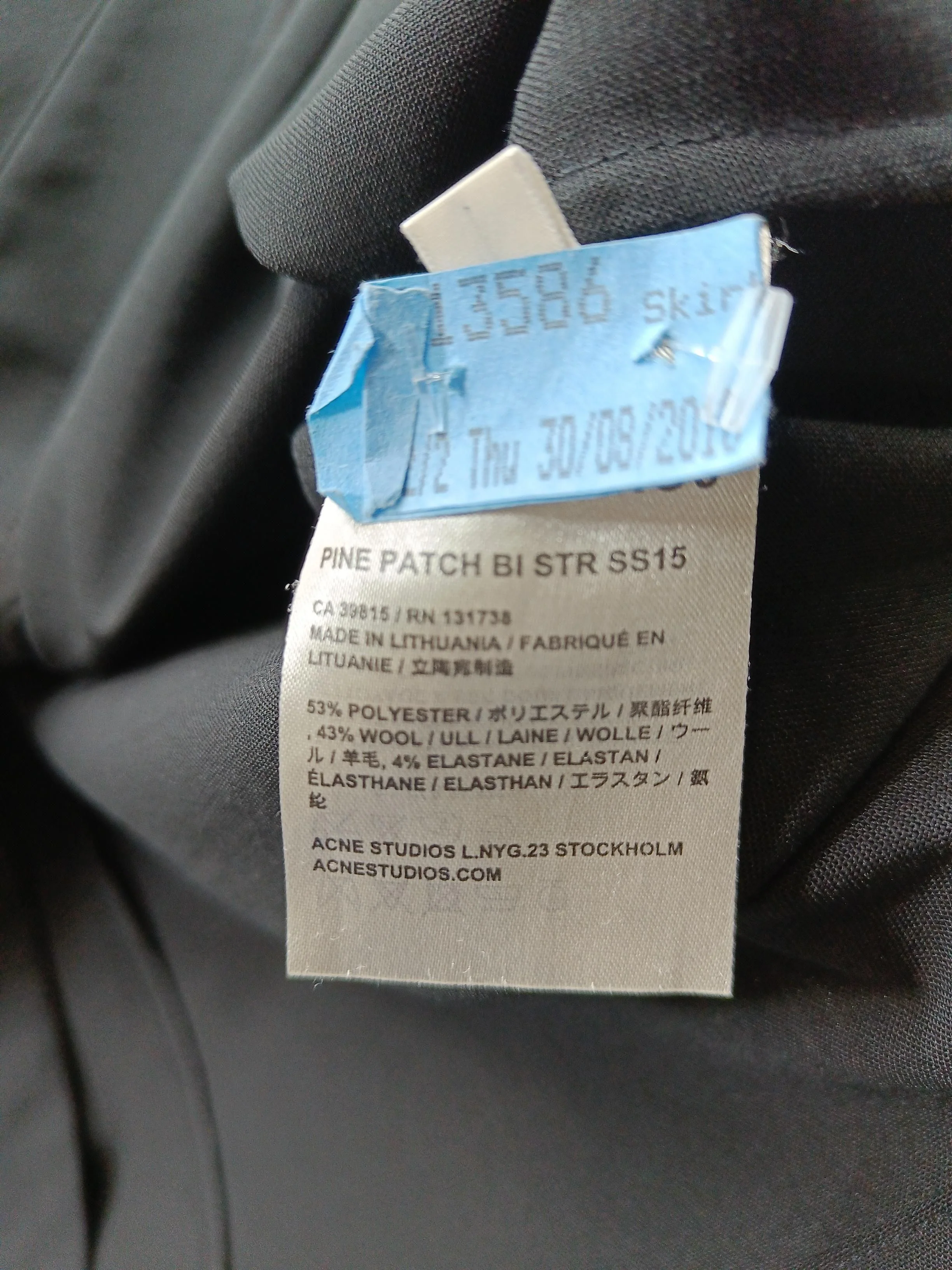 Acne Studios Women's Mini Skirt UK 10 Black Polyester with Wool, Elastane Mini - Image 7