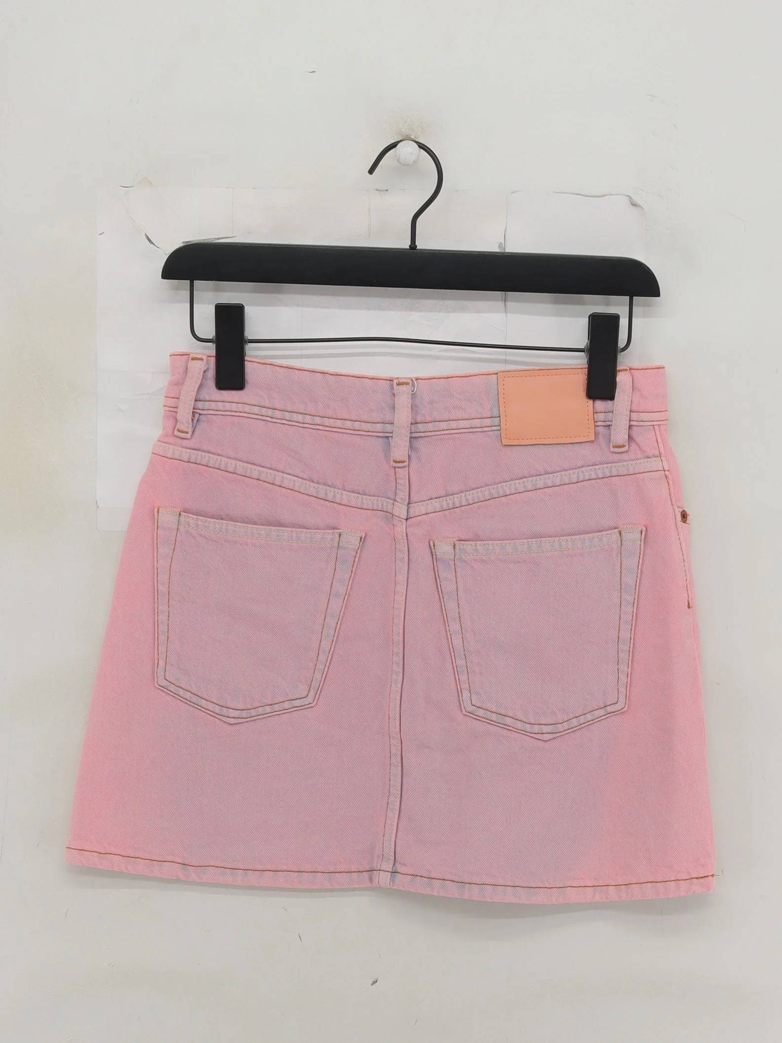 Acne Studios Women's Mini Skirt W 25 in Pink 100% Cotton Short Mini - Image 2
