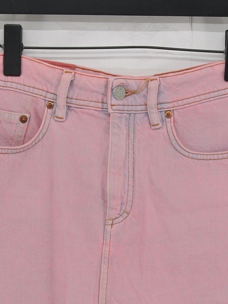 Acne Studios Women's Mini Skirt W 25 in Pink 100% Cotton Short Mini - Image 3