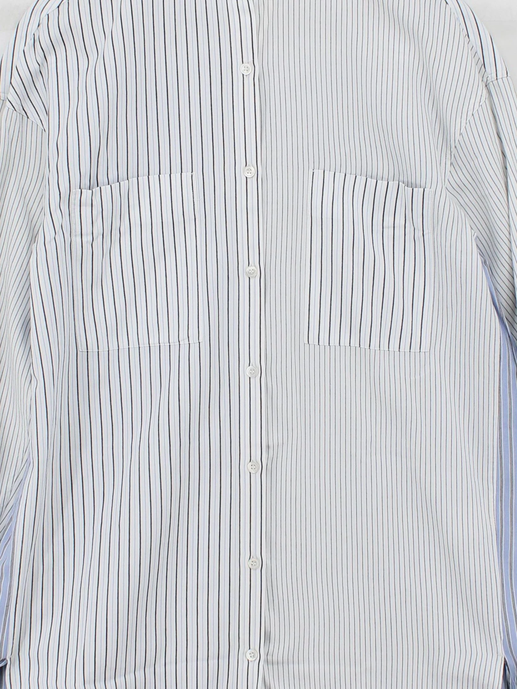 Acne Studios Women's Shirt XL Multi Striped 100% Other 3/4 Sleeve Collared Basic - Image 3