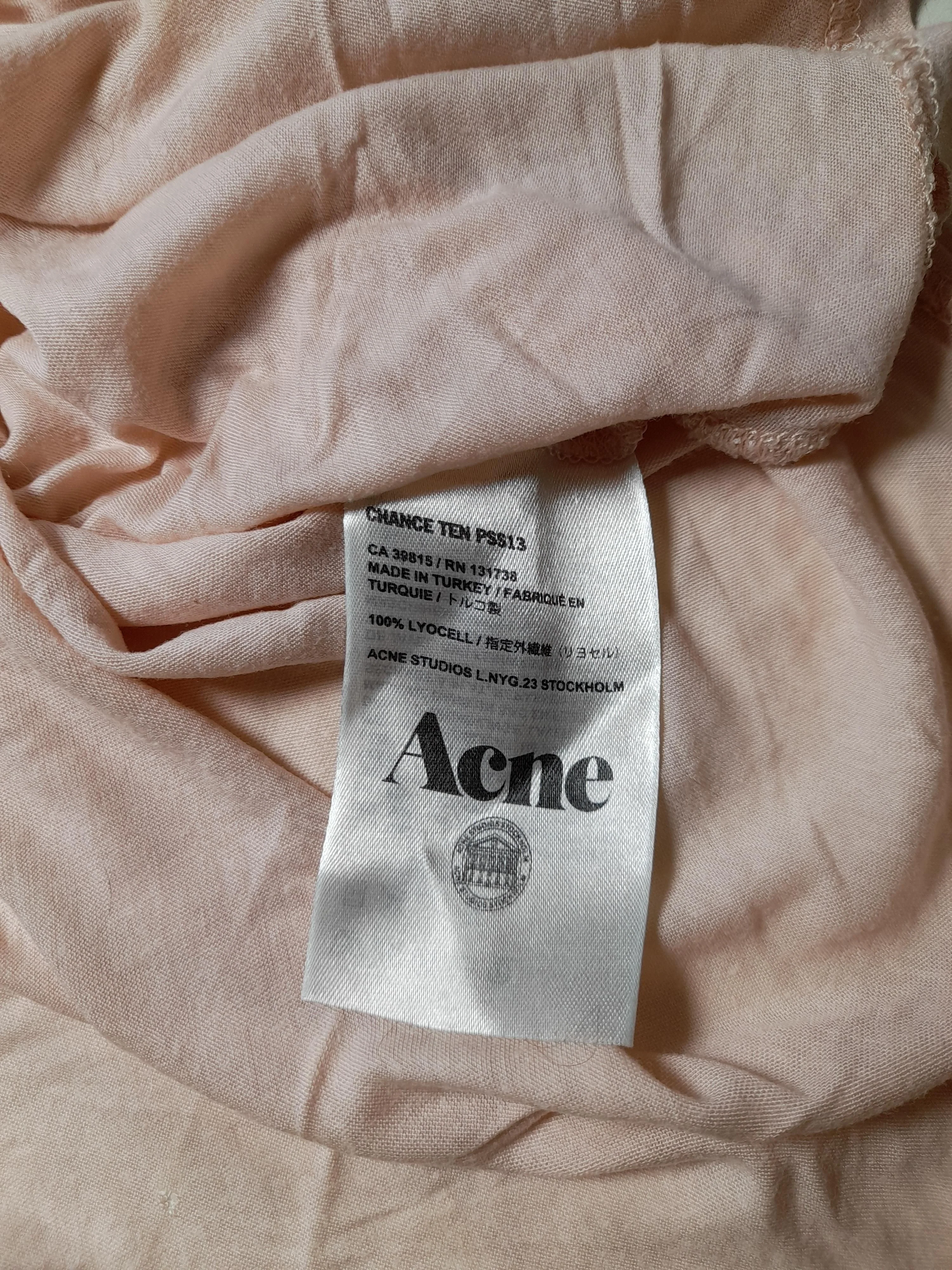 Acne Studios Women's T-Shirt S Pink 100% Lyocell Modal Basic - Image 6