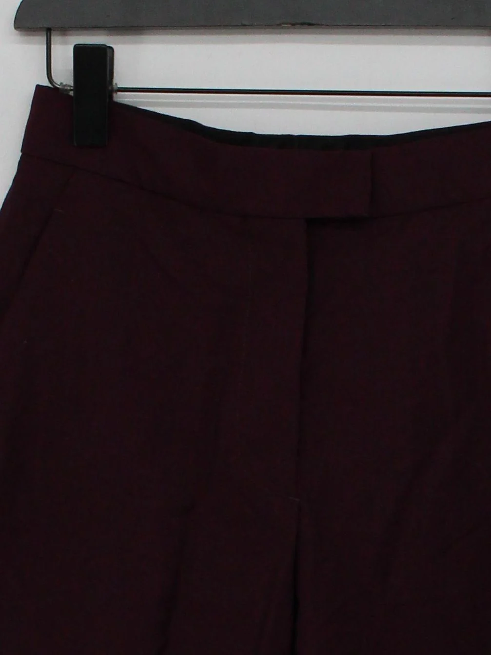 Acne Studios Women's Trousers UK 6 Purple Wool with Mohair Straight Cropped - Image 3