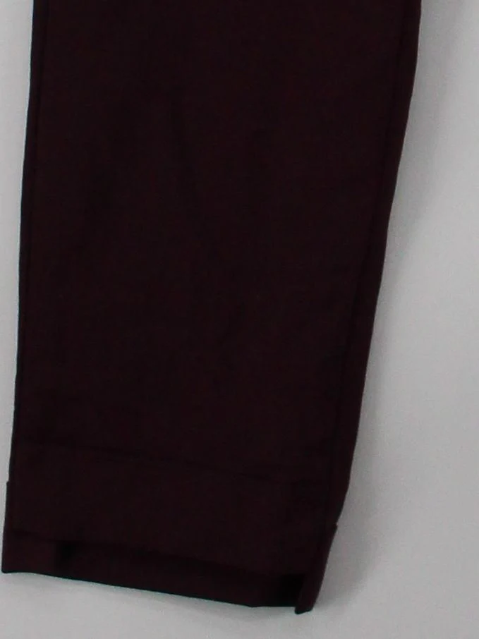 Acne Studios Women's Trousers UK 6 Purple Wool with Mohair Straight Cropped - Image 4