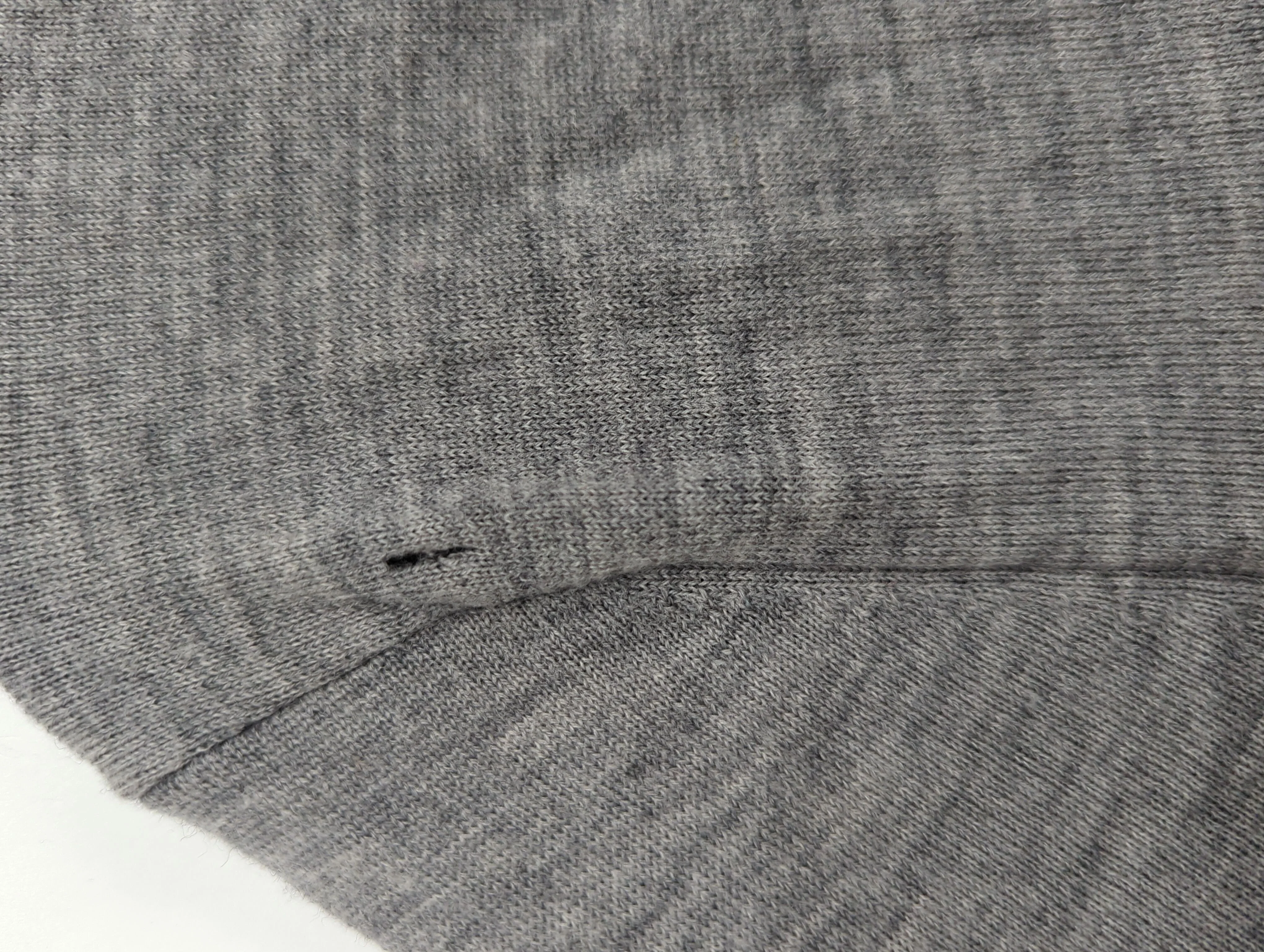 Acne Women's Cardigan L Grey Wool with Cotton V-Neck Cardigan - Image 5