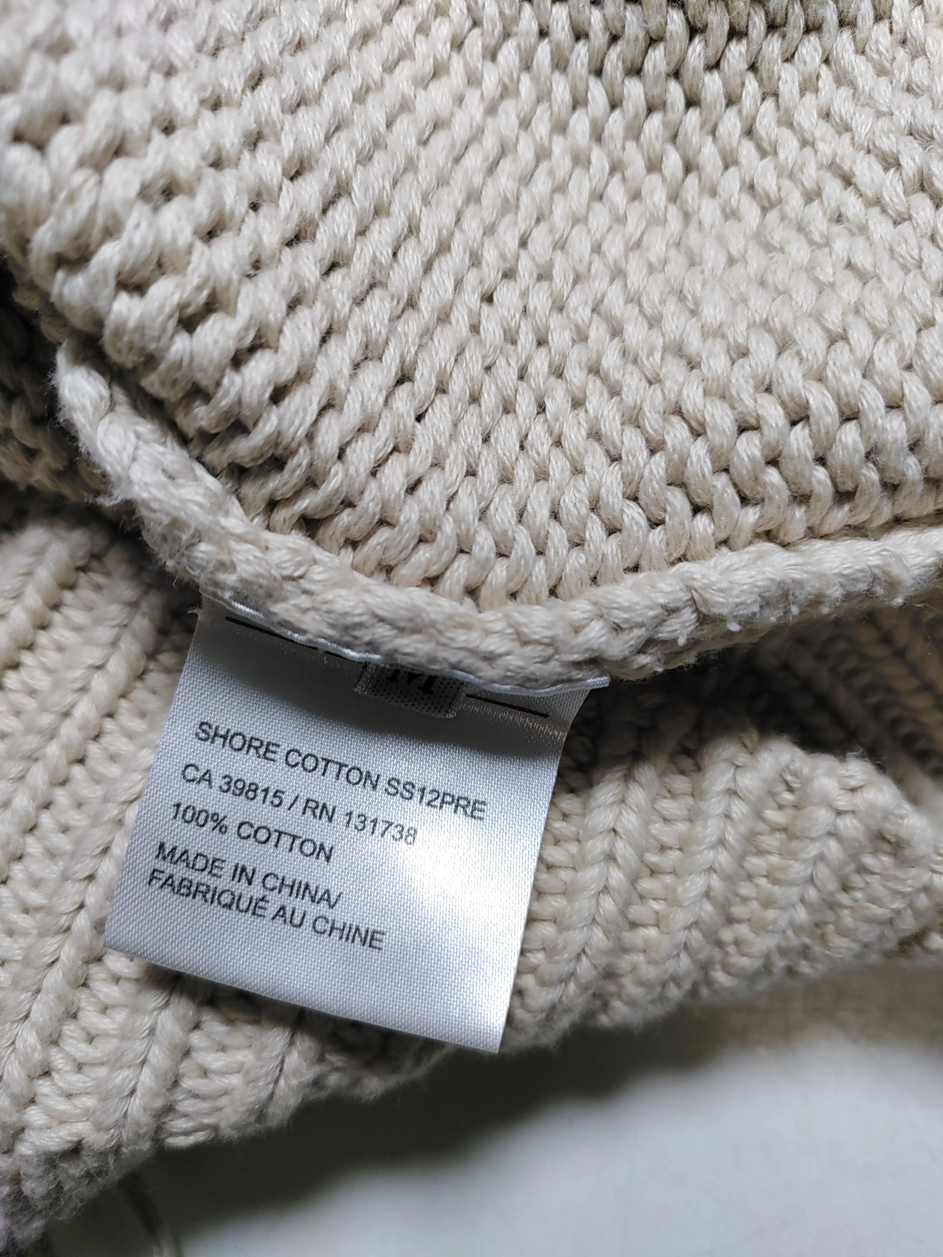 Acne Women's Cardigan M Tan 100% Cotton Round Neck Cardigan - Image 6