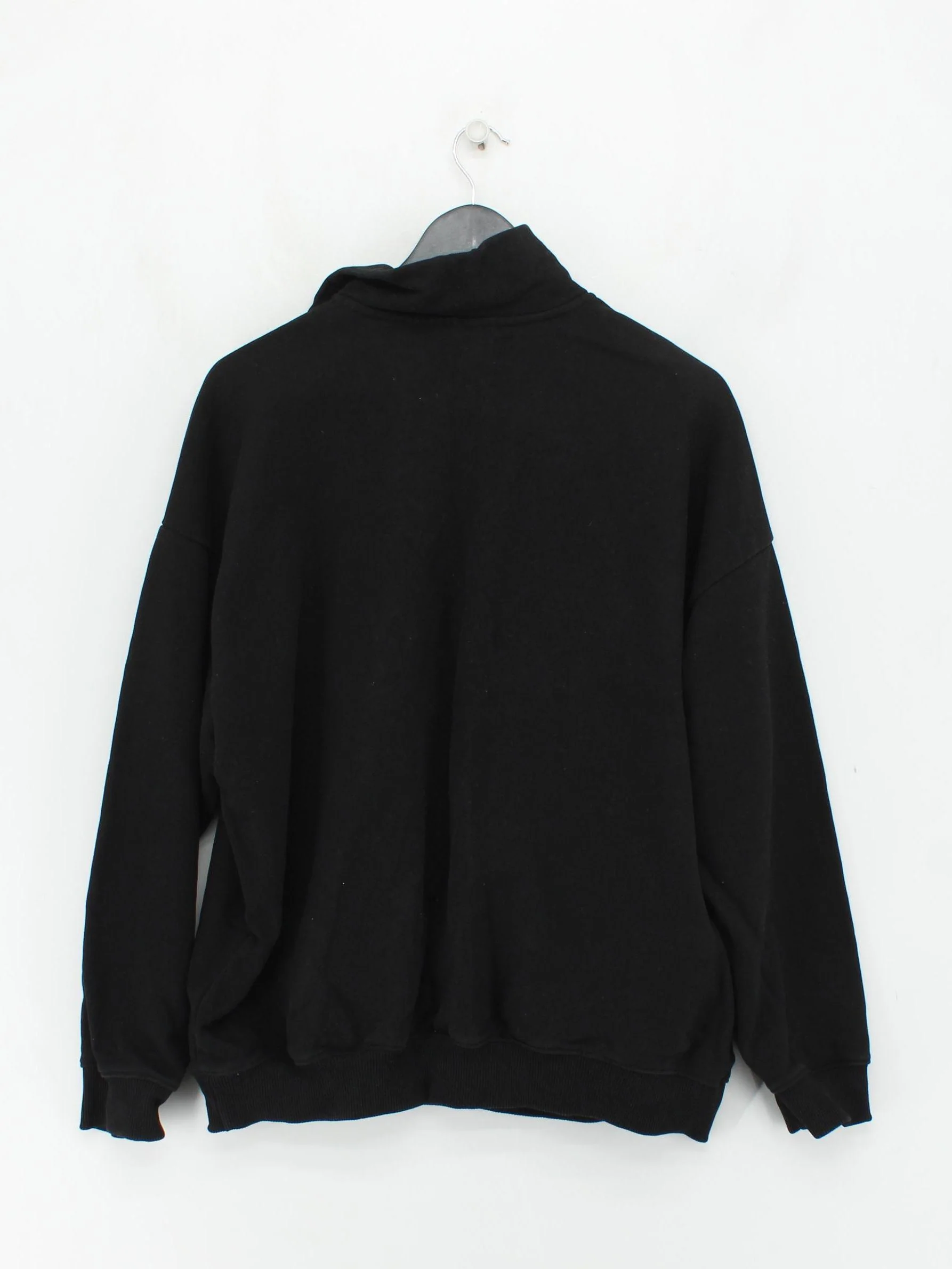 Adanola Men's Hoodie M Black Graphic 100% Cotton Pullover - Image 2