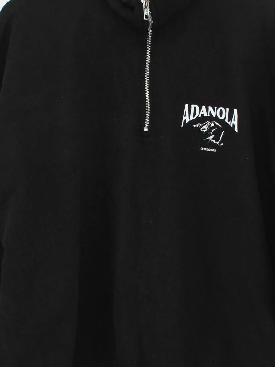 Adanola Men's Hoodie M Black Graphic 100% Cotton Pullover - Image 3