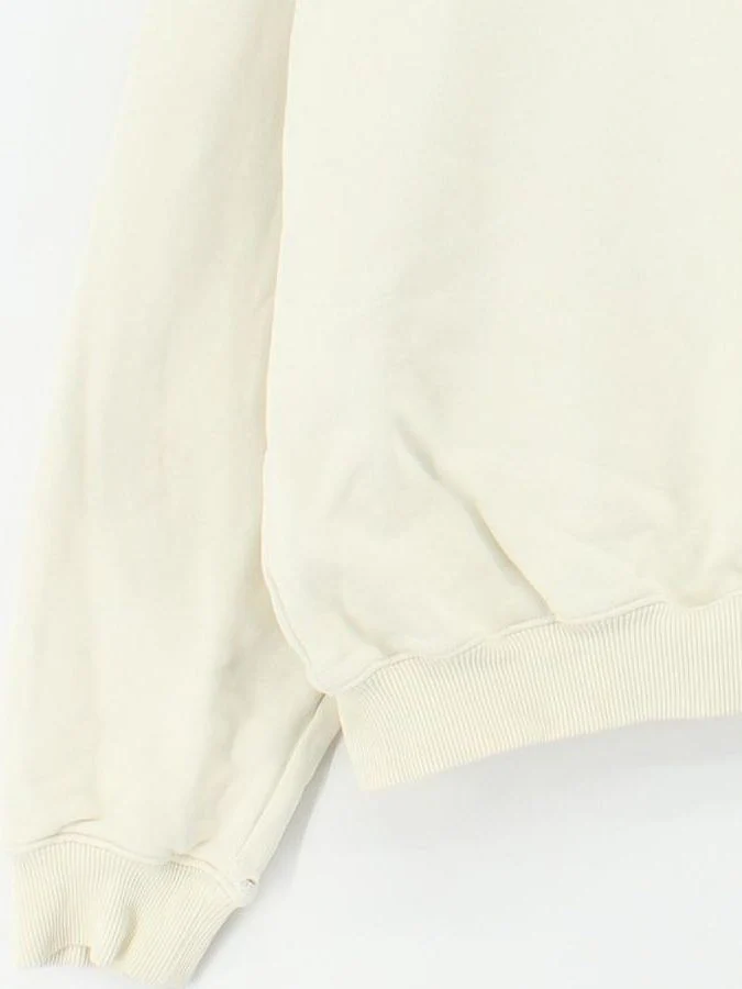 Adanola Men's Hoodie M Cream Graphic 100% Cotton Pullover - Image 4