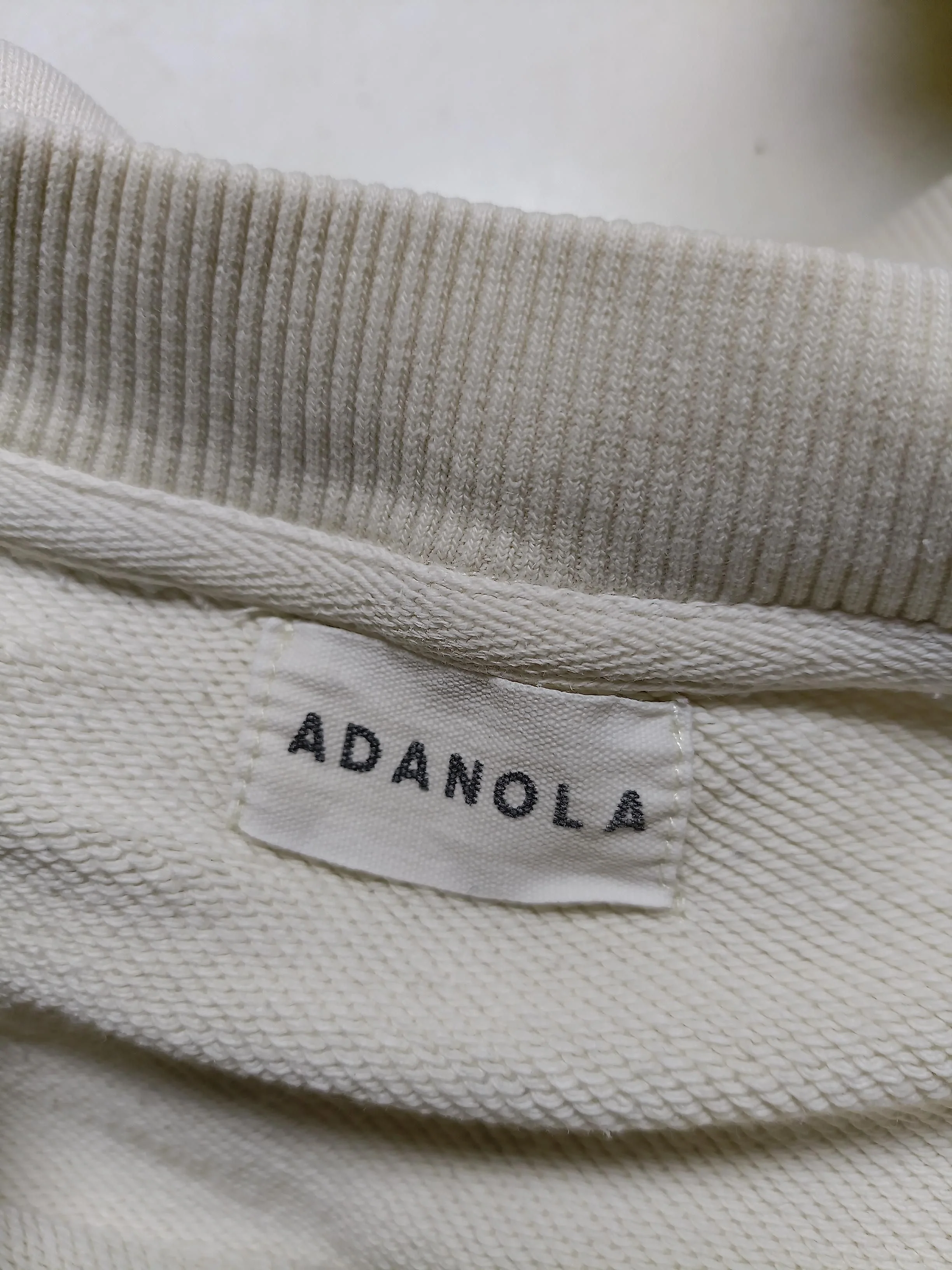 Adanola Men's Hoodie M Cream Graphic 100% Cotton Pullover - Image 6