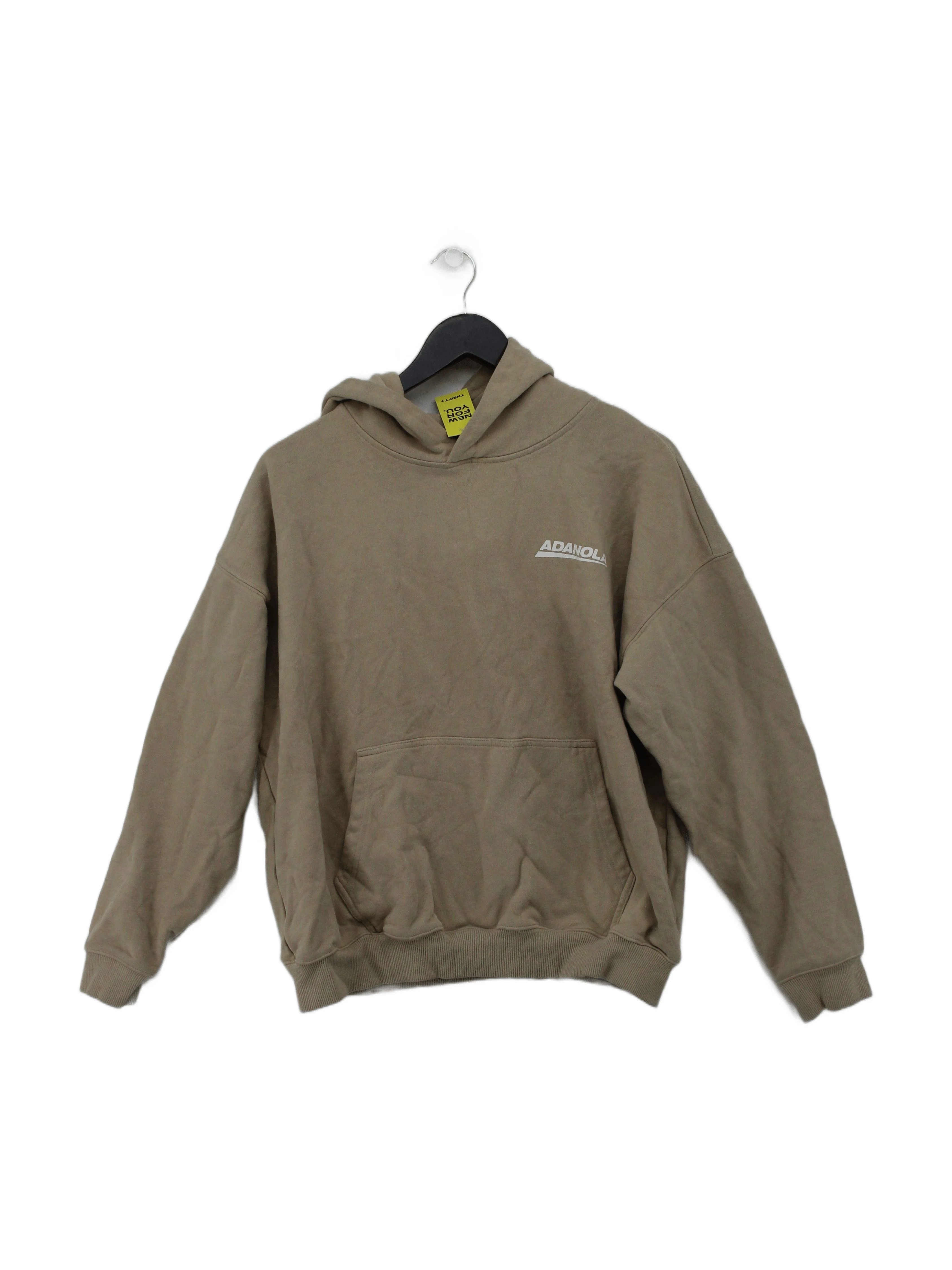 Adanola Men's Hoodie M Tan Graphic 100% Cotton Pullover