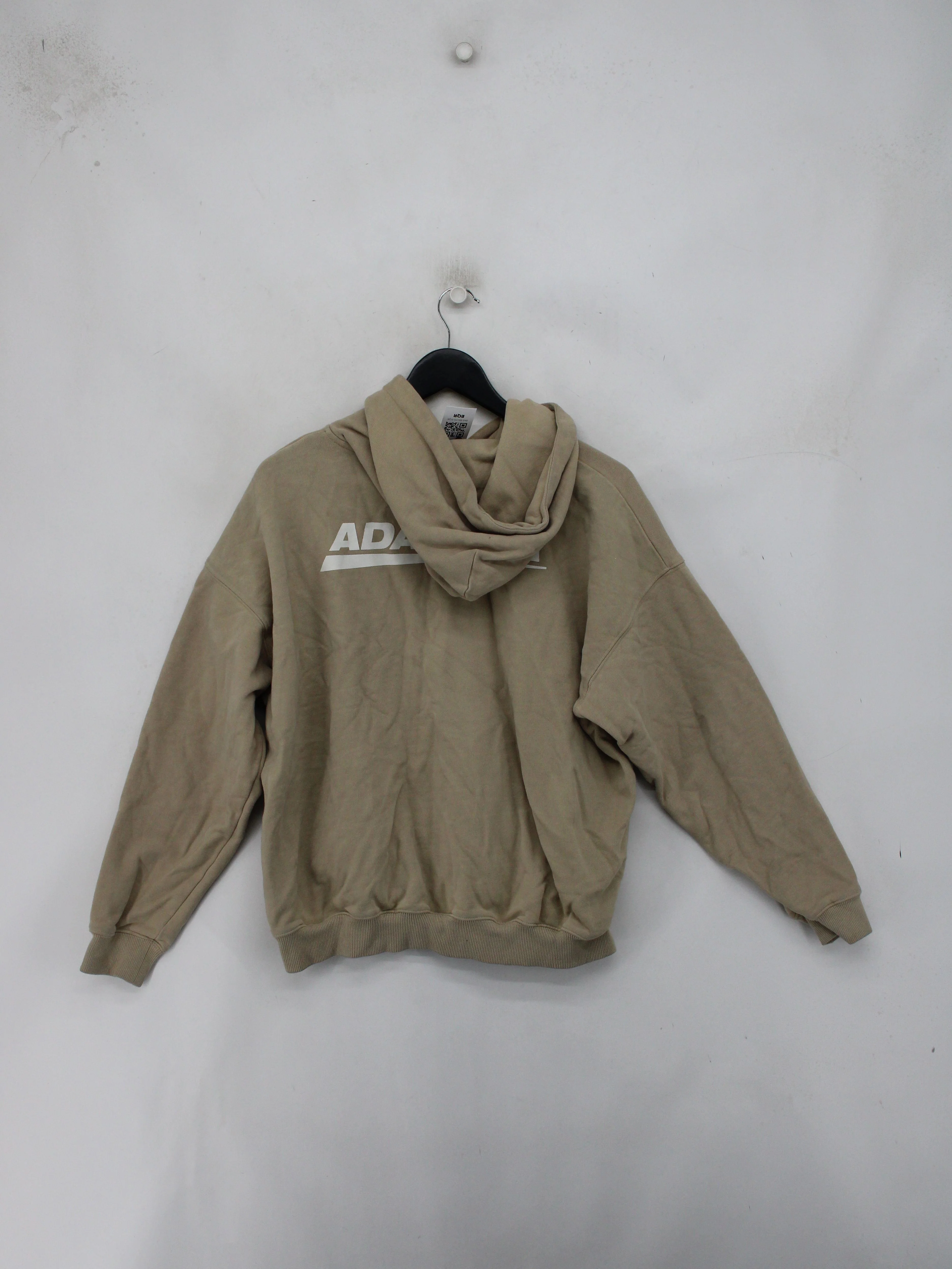 Adanola Men's Hoodie M Tan Graphic 100% Cotton Pullover - Image 2