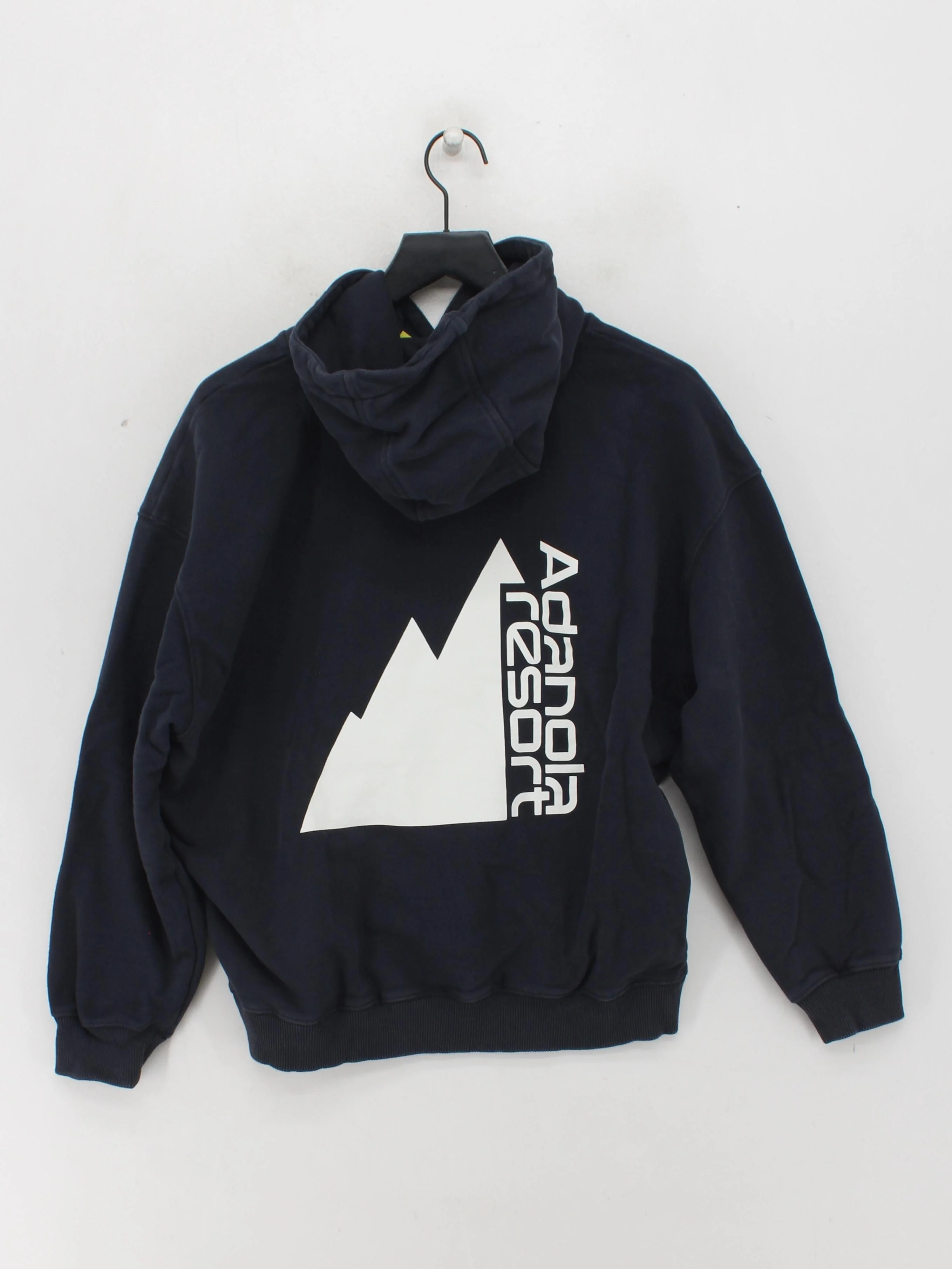 Adanola Men's Hoodie S Blue Graphic 100% Cotton Pullover - Image 2