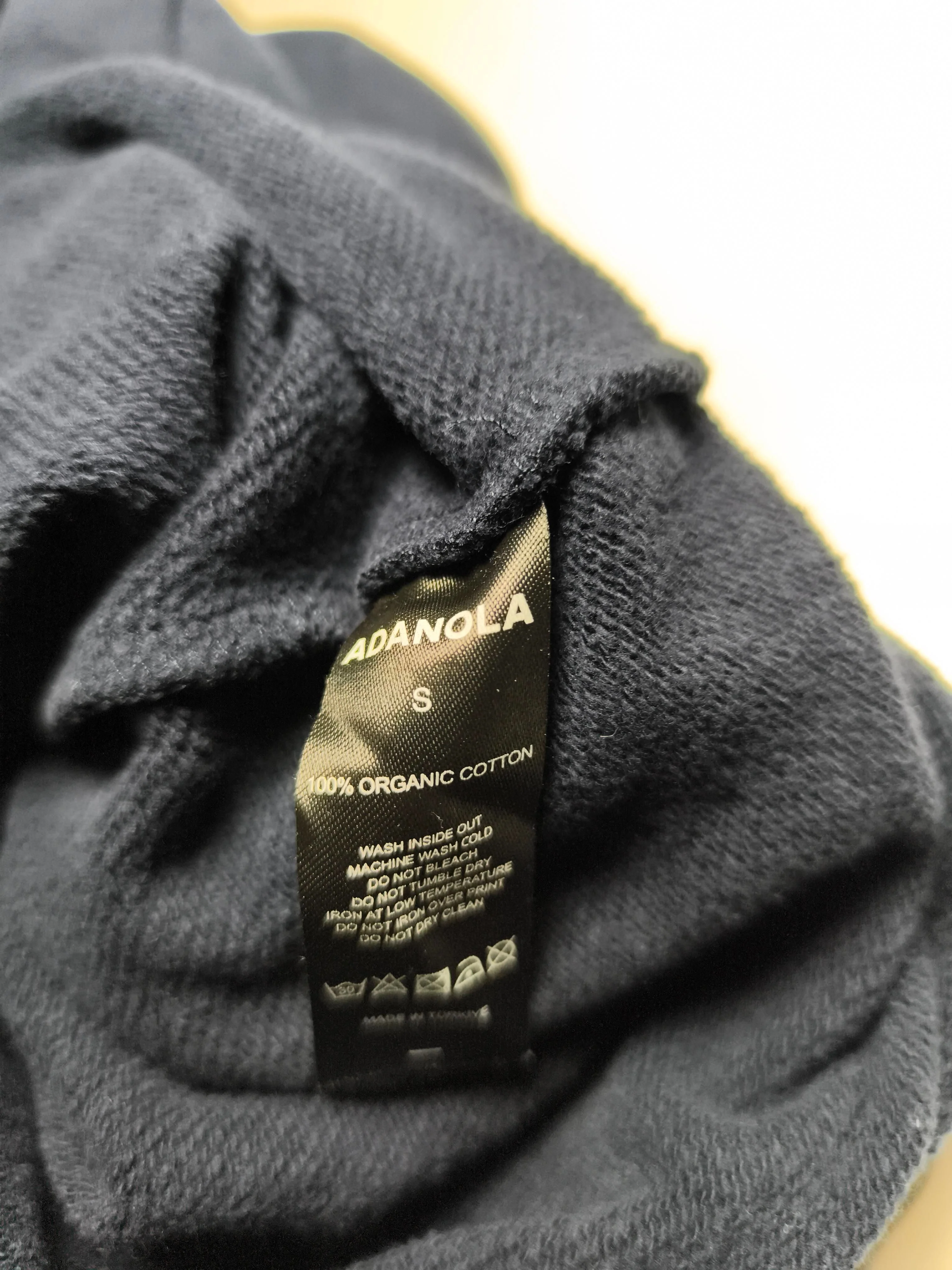 Adanola Men's Hoodie S Blue Graphic 100% Cotton Pullover - Image 6