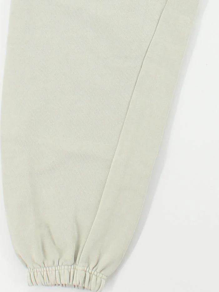 Adanola Men's Sports Bottoms L Cream Graphic 100% Cotton Sweatpants - Image 4