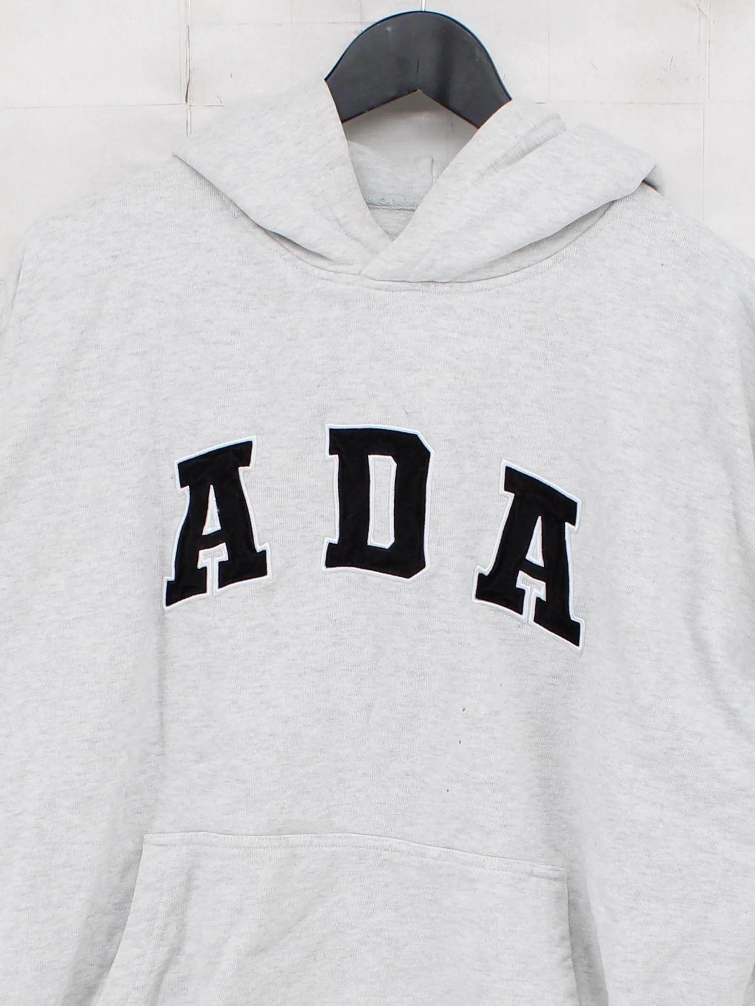Adanola Women's Hoodie M Grey Graphic 100% Cotton Pullover - Image 3