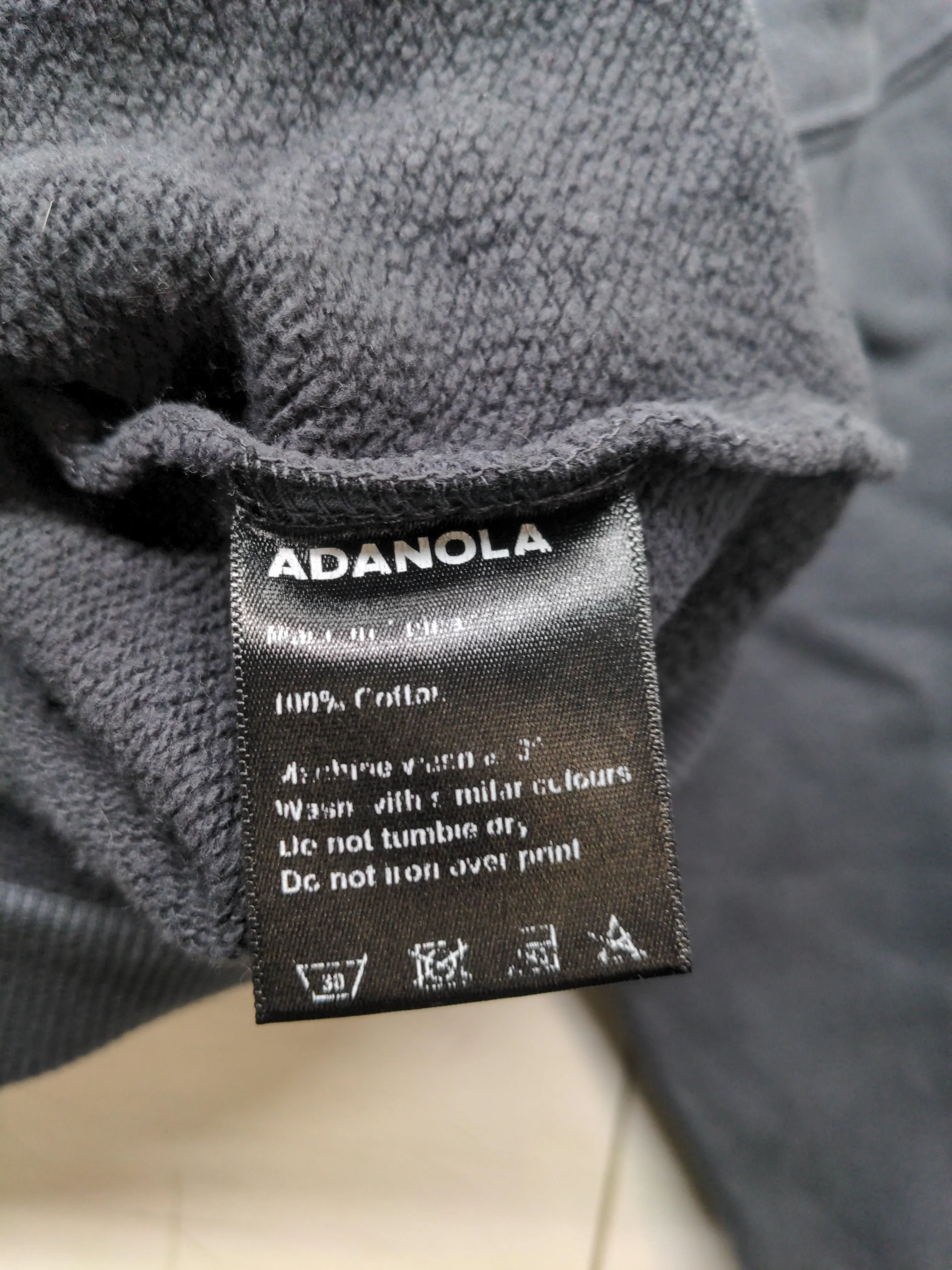 Adanola Women's Hoodie M Grey Graphic 100% Cotton Pullover - Image 8