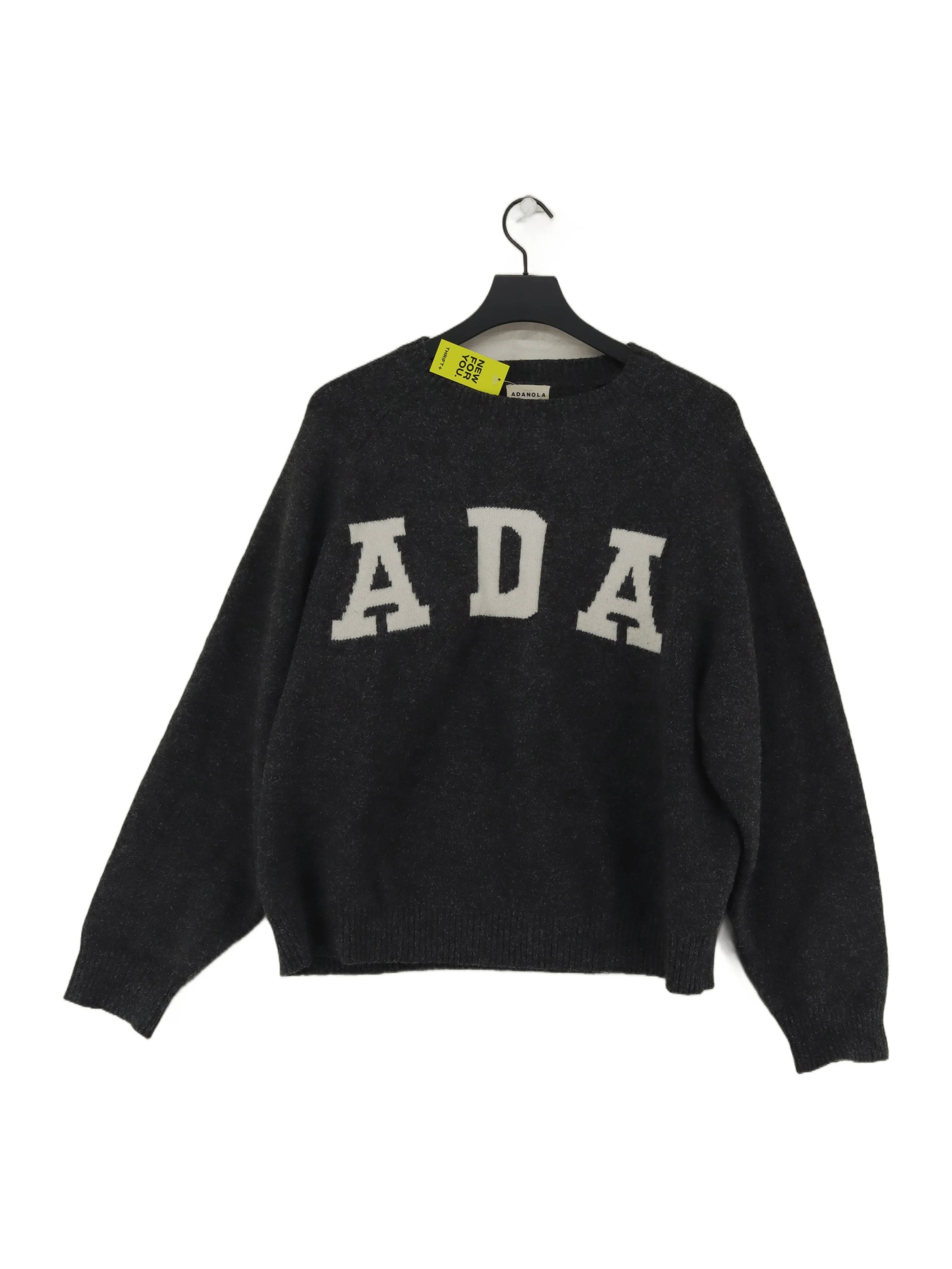 Adanola Women's Jumper S Grey Acrylic with Polyester, Wool, Elastane Pullover