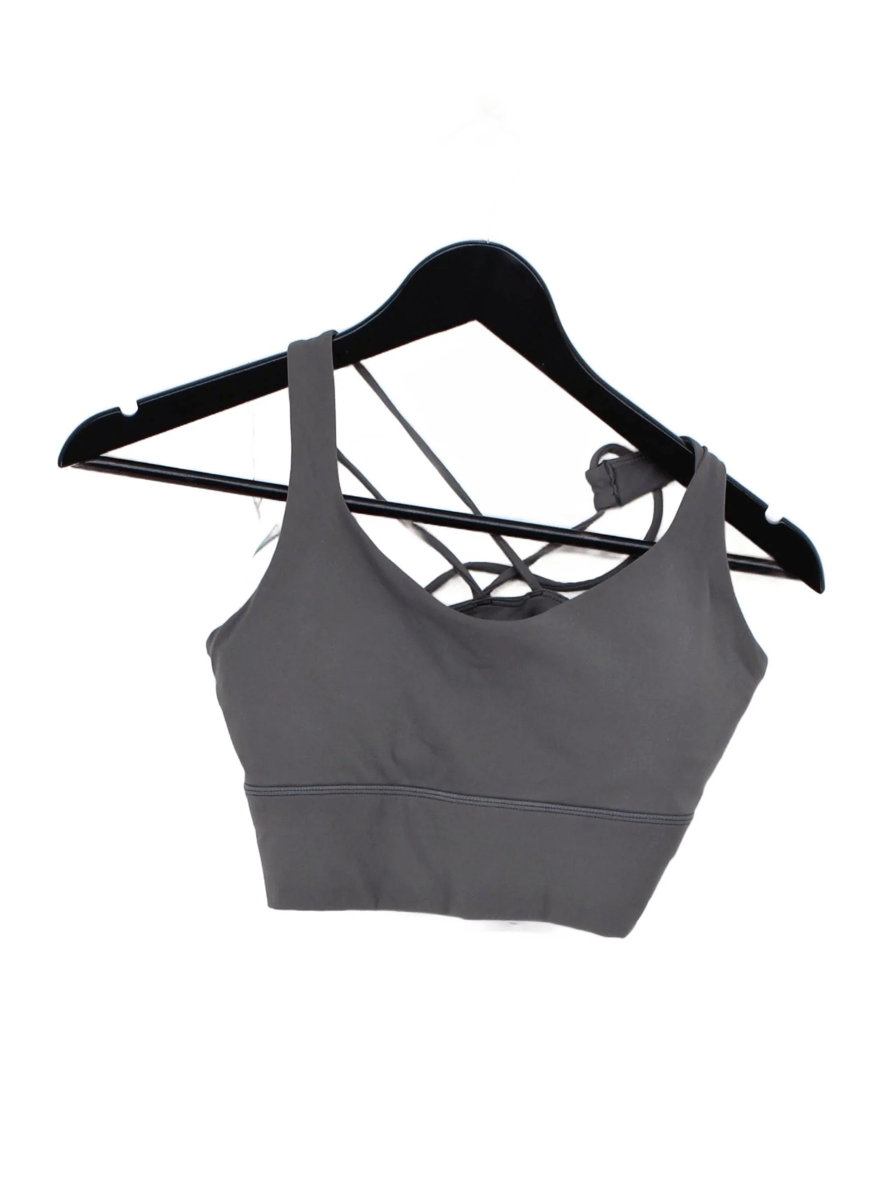 Adanola Women's T-Shirt L Grey Nylon with Spandex Sleeveless Basic
