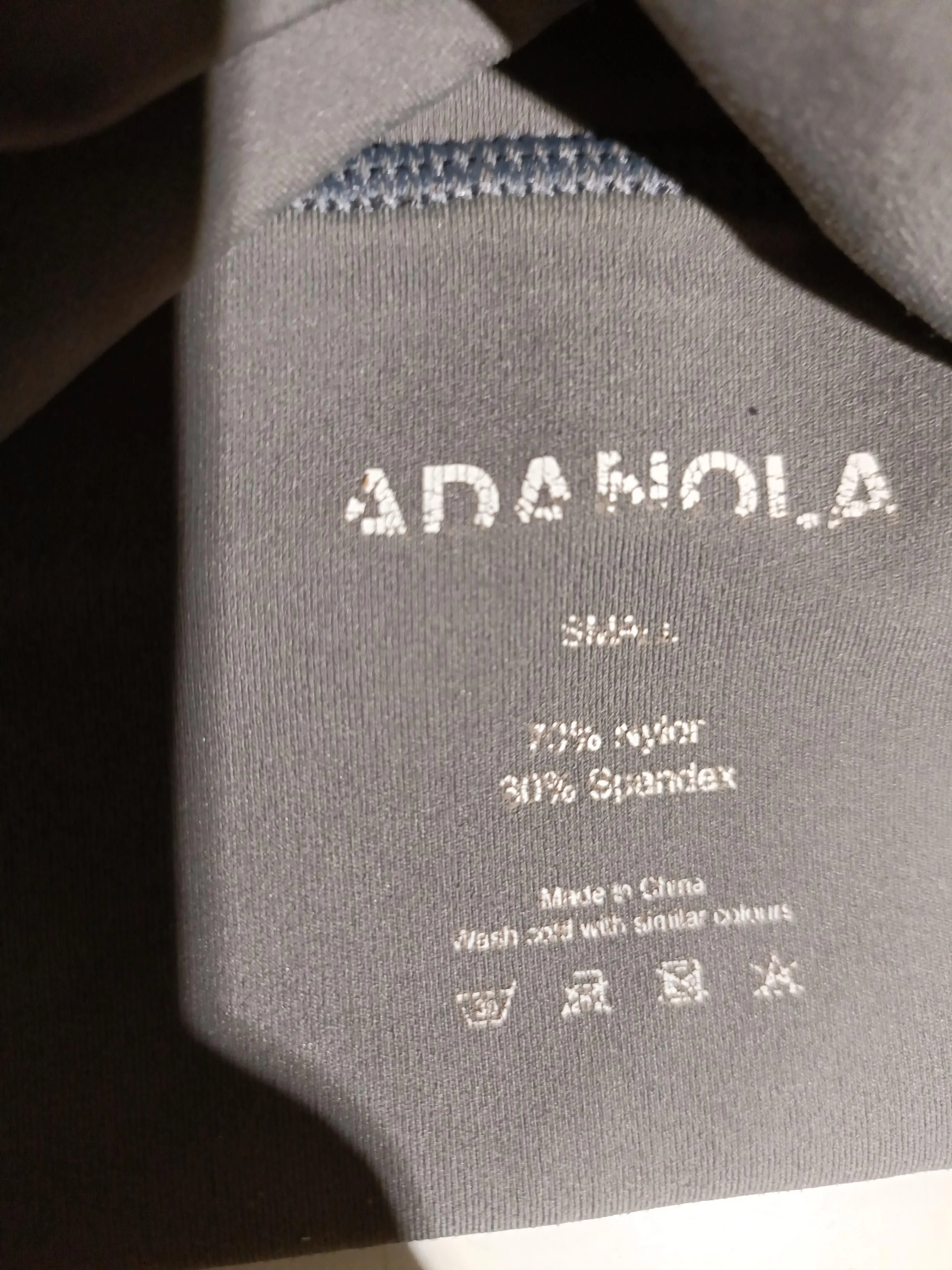 Adanola Women's T-Shirt L Grey Nylon with Spandex Sleeveless Basic - Image 7