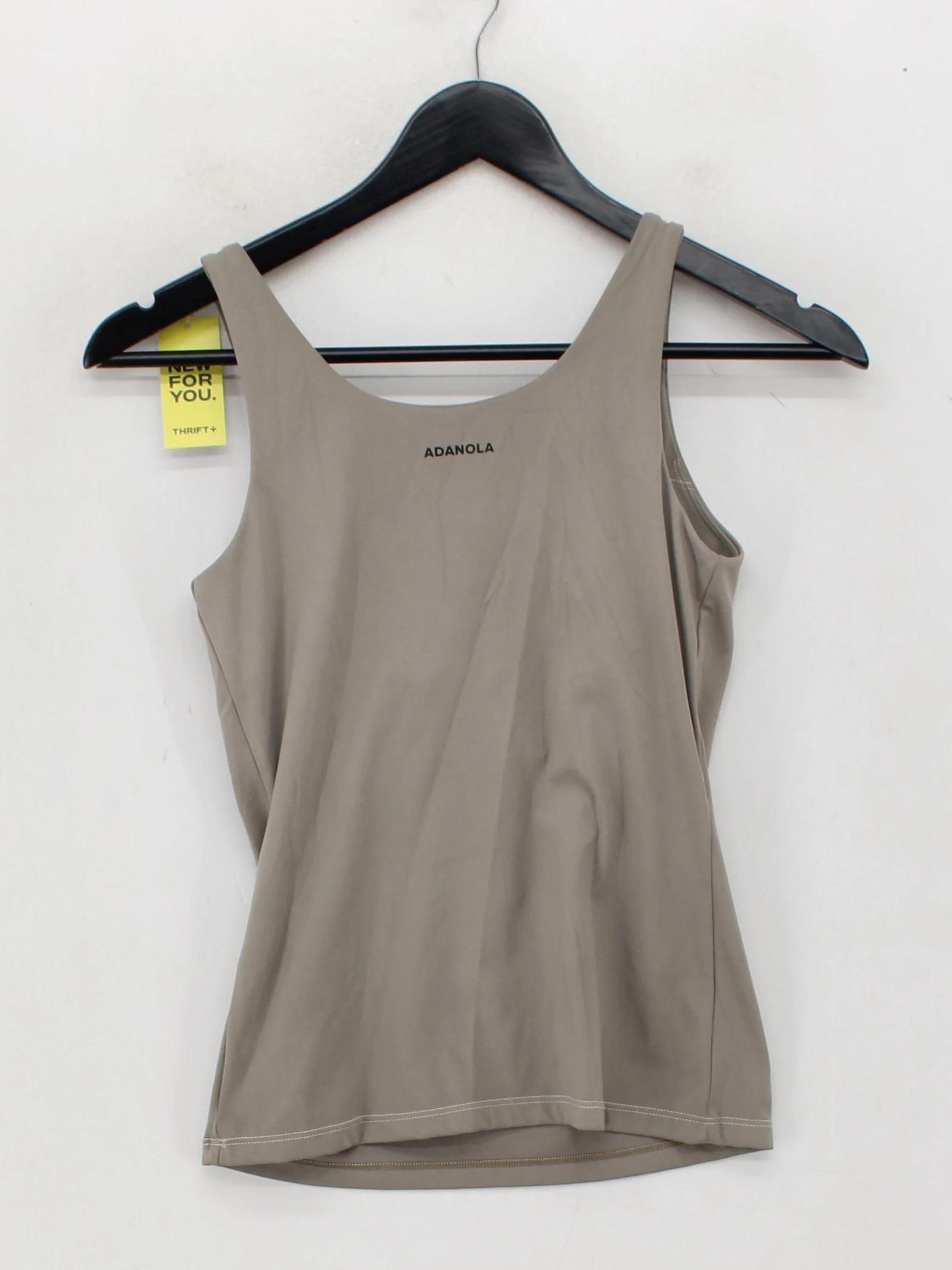 Adanola Women's T-Shirt M Tan Nylon with Elastane Sleeveless Basic - Image 2