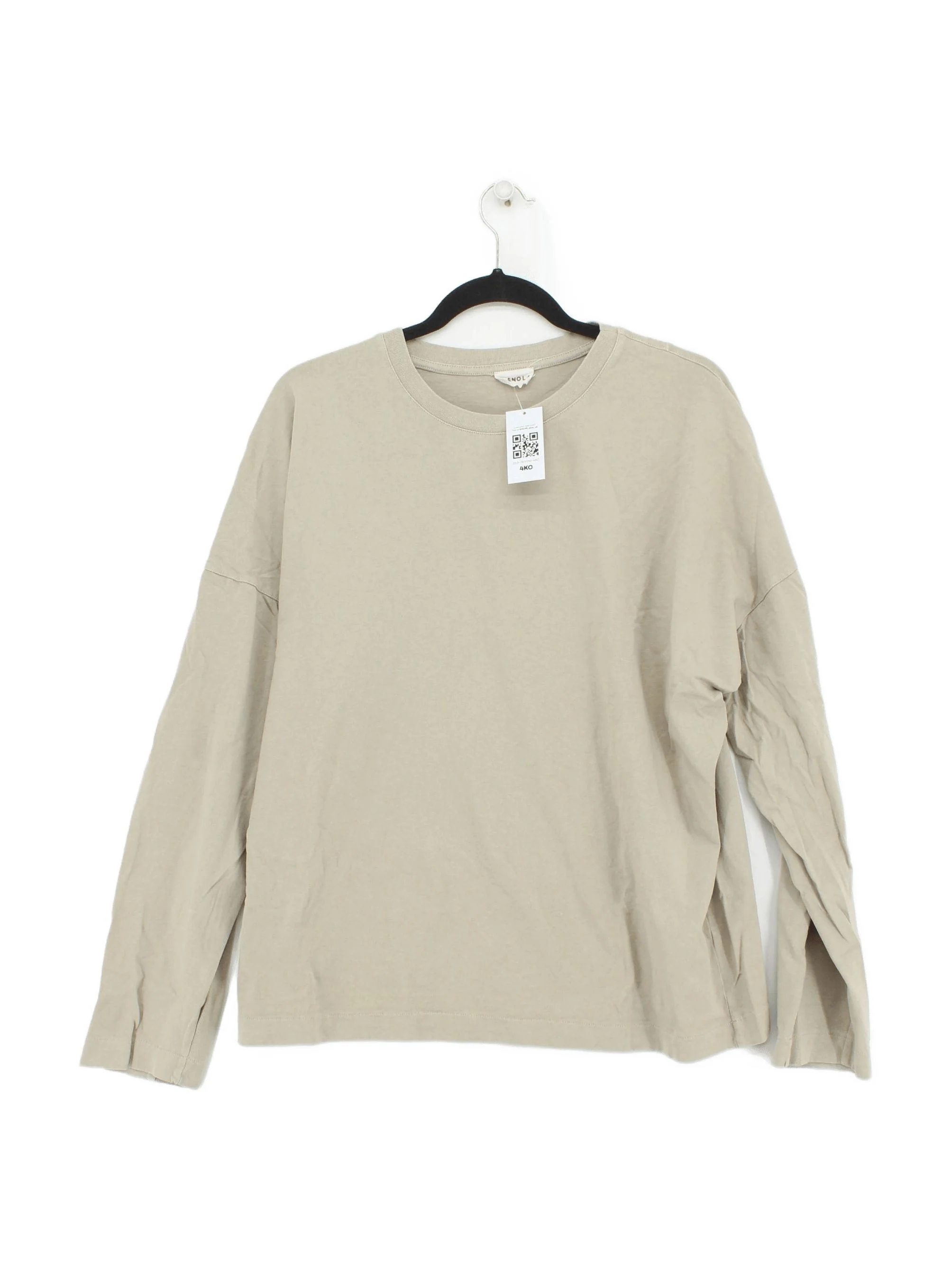 Adanola Women's T-Shirt UK 10 Cream 100% Cotton Short Sleeve Round Neck Basic
