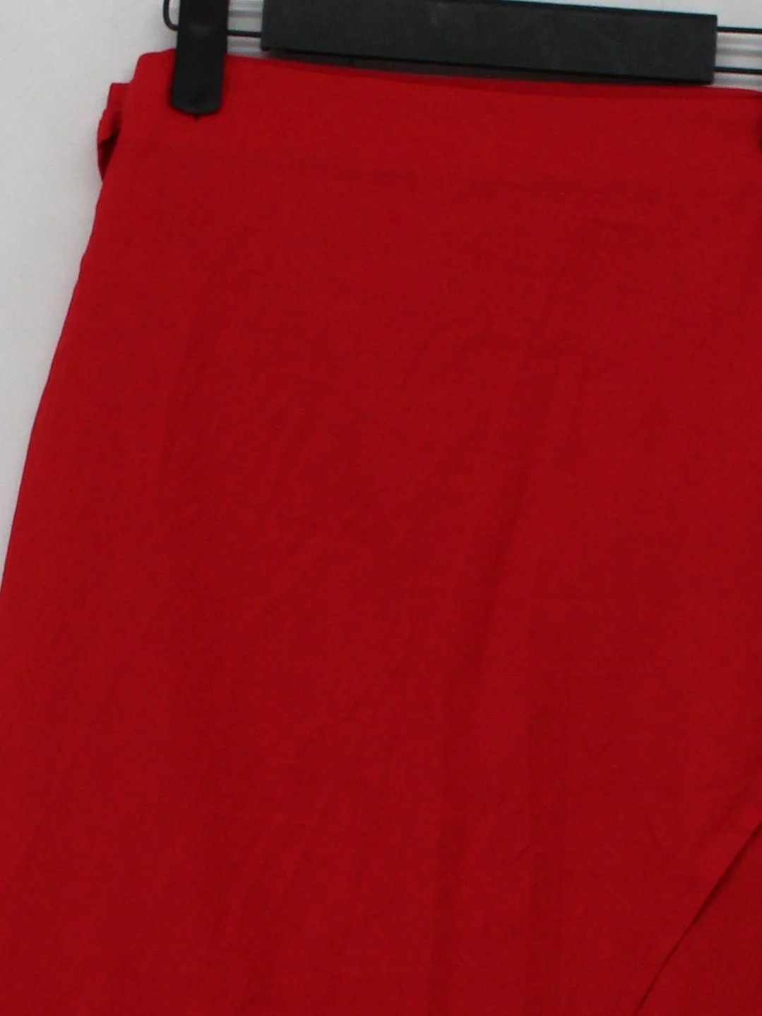 ADAY Women's Midi Skirt S Red Nylon with Spandex Midi Wrap - Image 3