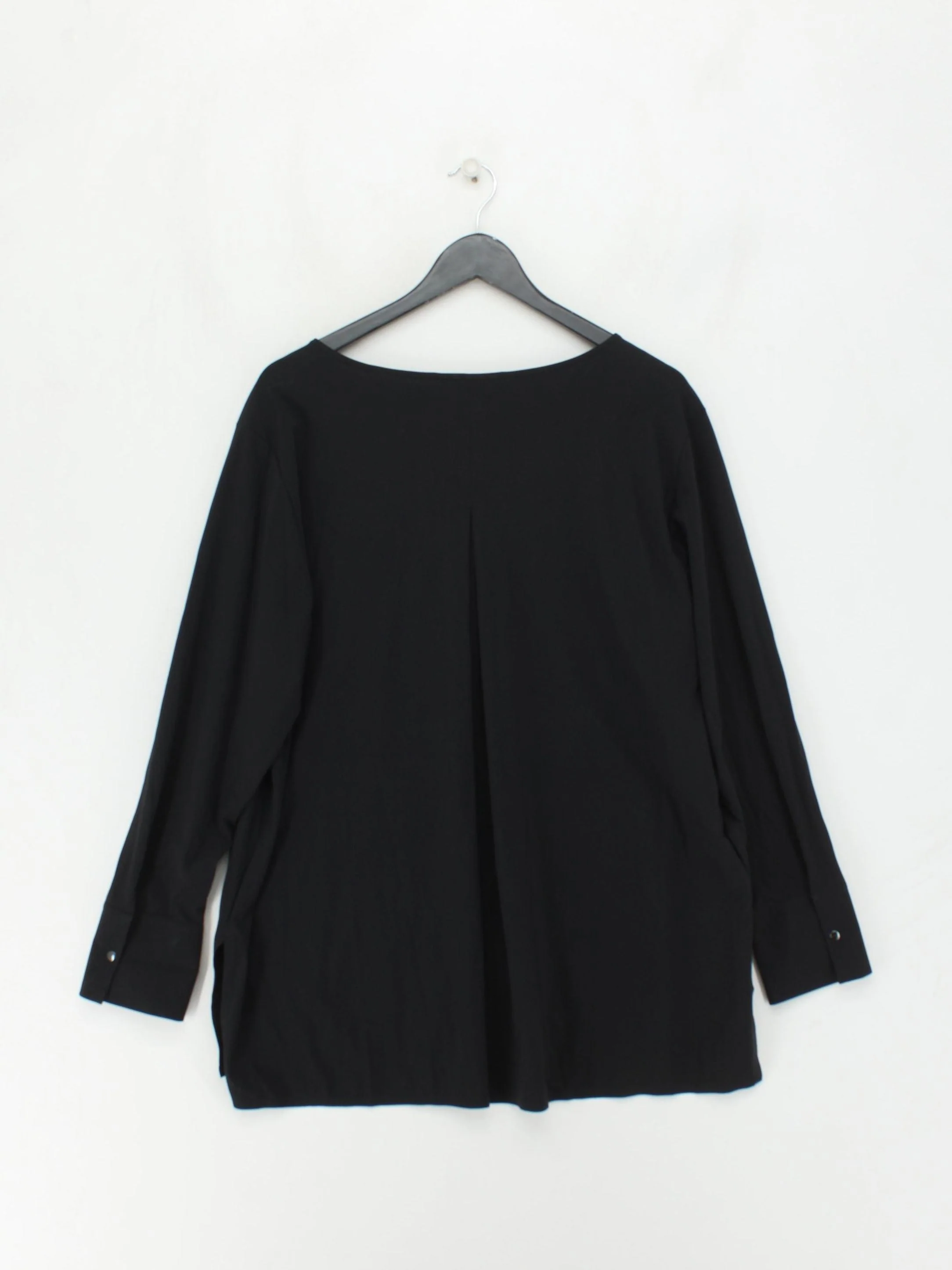 ADAY Women's Top XL Black Nylon with Elastane Long Sleeve V-Neck Basic - Image 2