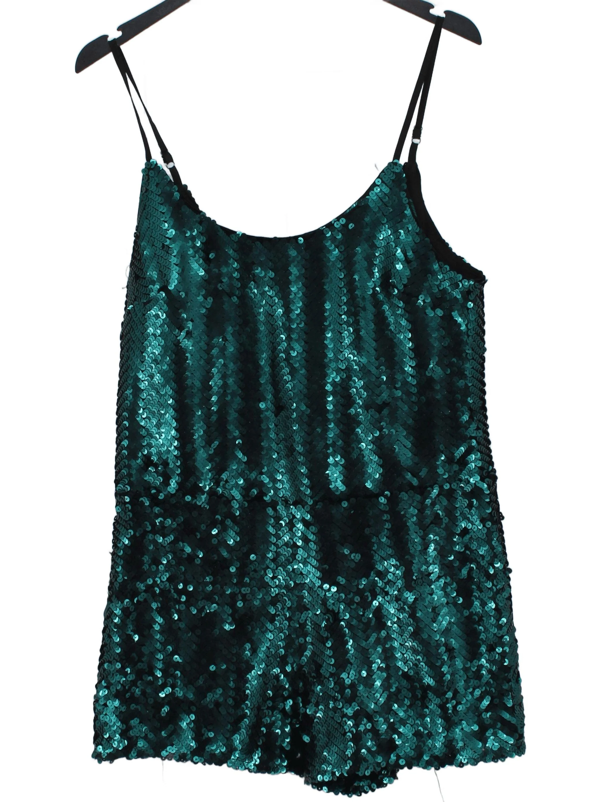 Adelyn Rae Women's Playsuit S Green Polyester with Rayon, Spandex Playsuit