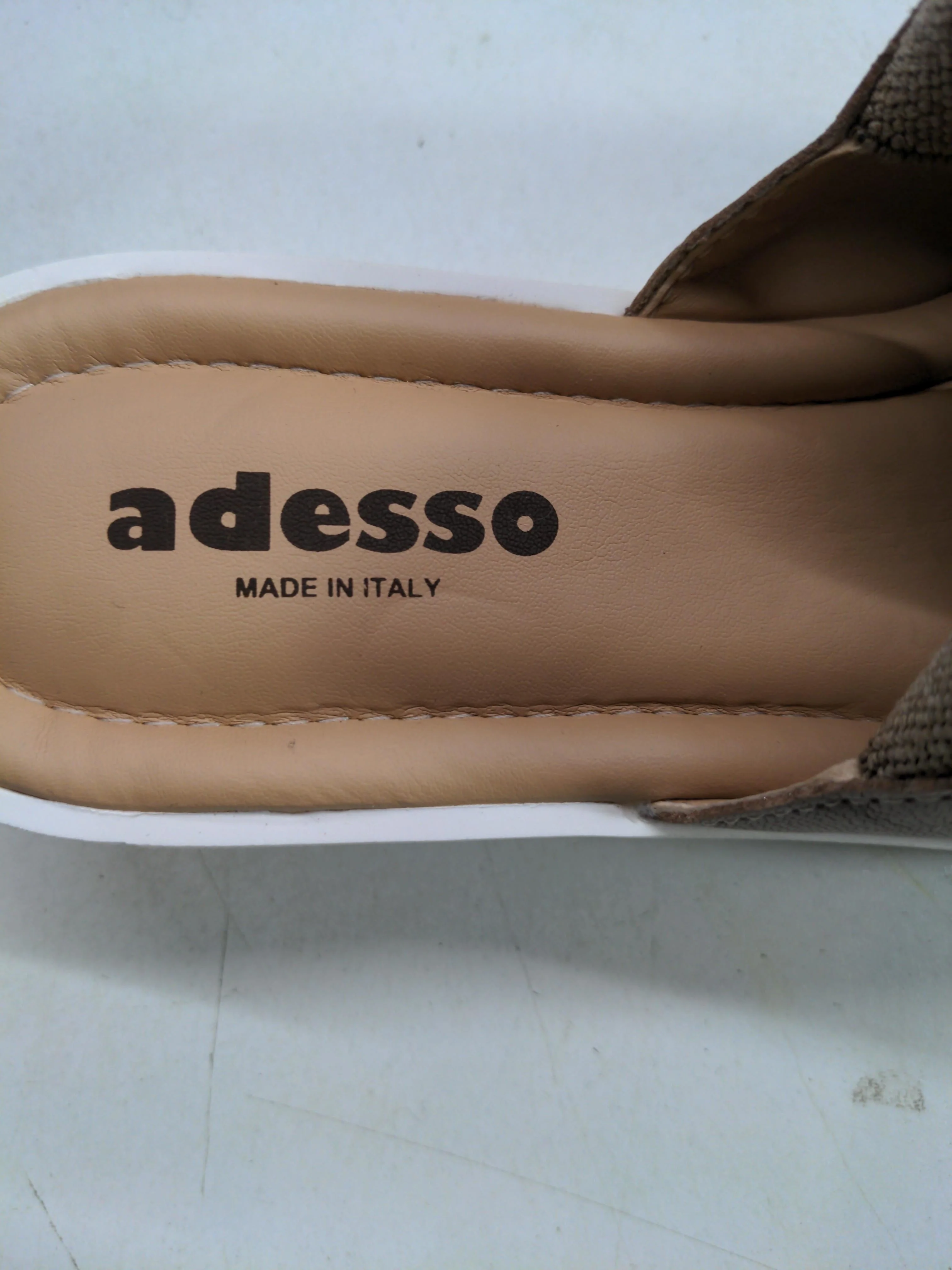 Adesso Women's Sandals UK 5 Tan 100% Leather Flat - Image 9