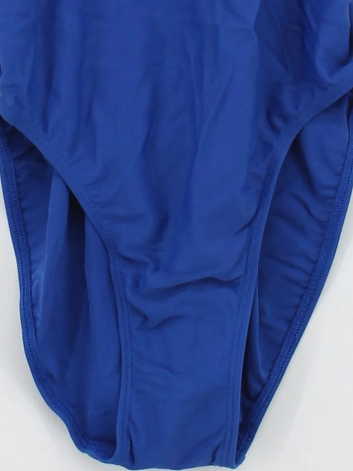 Adidas backless one-piece swimsuit in blue RRP £26.5 - Image 4