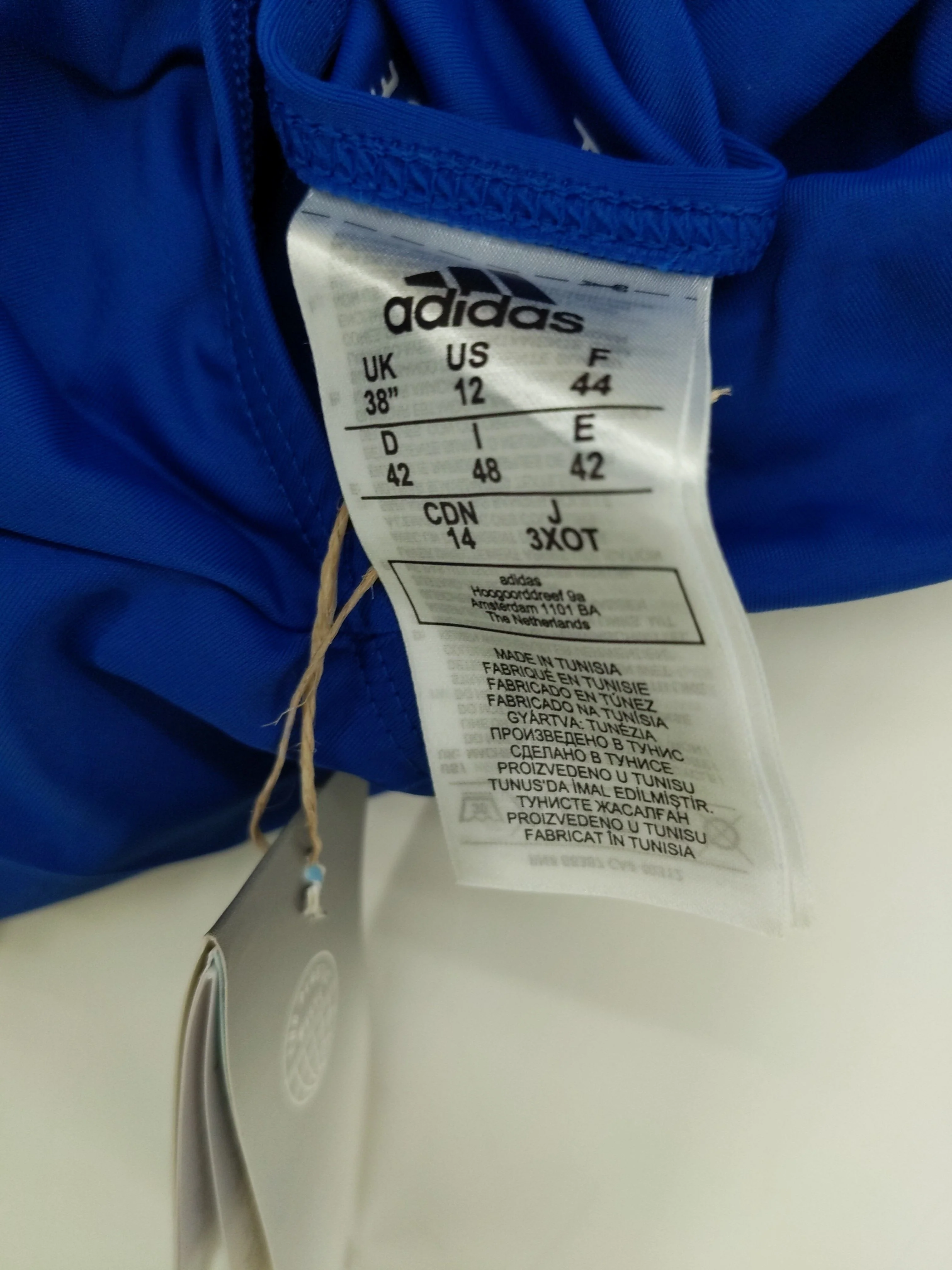 Adidas backless one-piece swimsuit in blue RRP £26.5 - Image 5