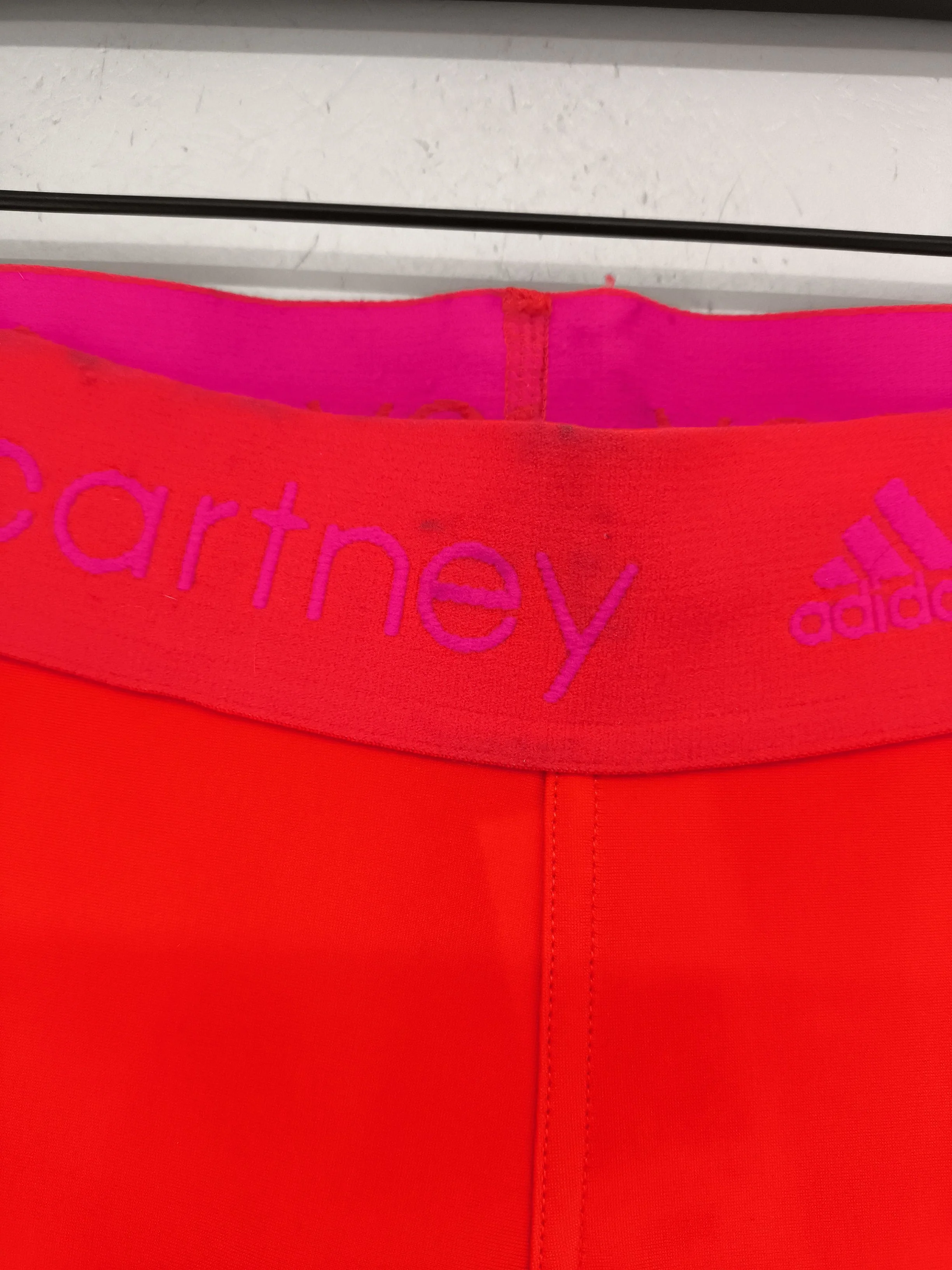 Adidas By Stella Mccartney Women's Sports Bottoms S Red Polyester - Image 5