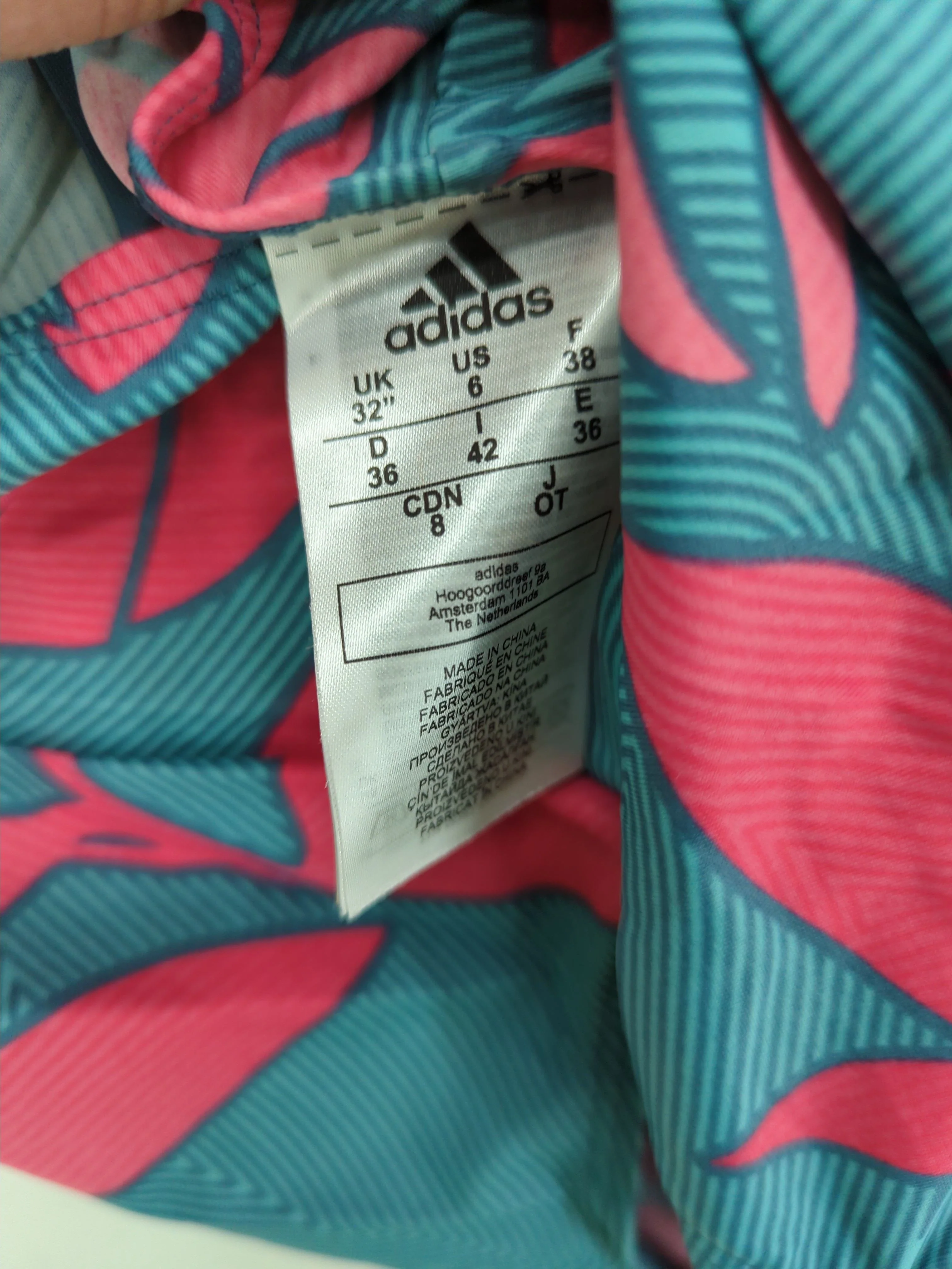 Adidas cheeky cami one-piece swimsuit in multi RRP £25.5 - Image 5