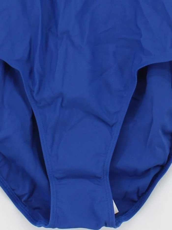 Adidas cheeky classic scoop backless one-piece swimsuit in blue RRP £26.5 - Image 4