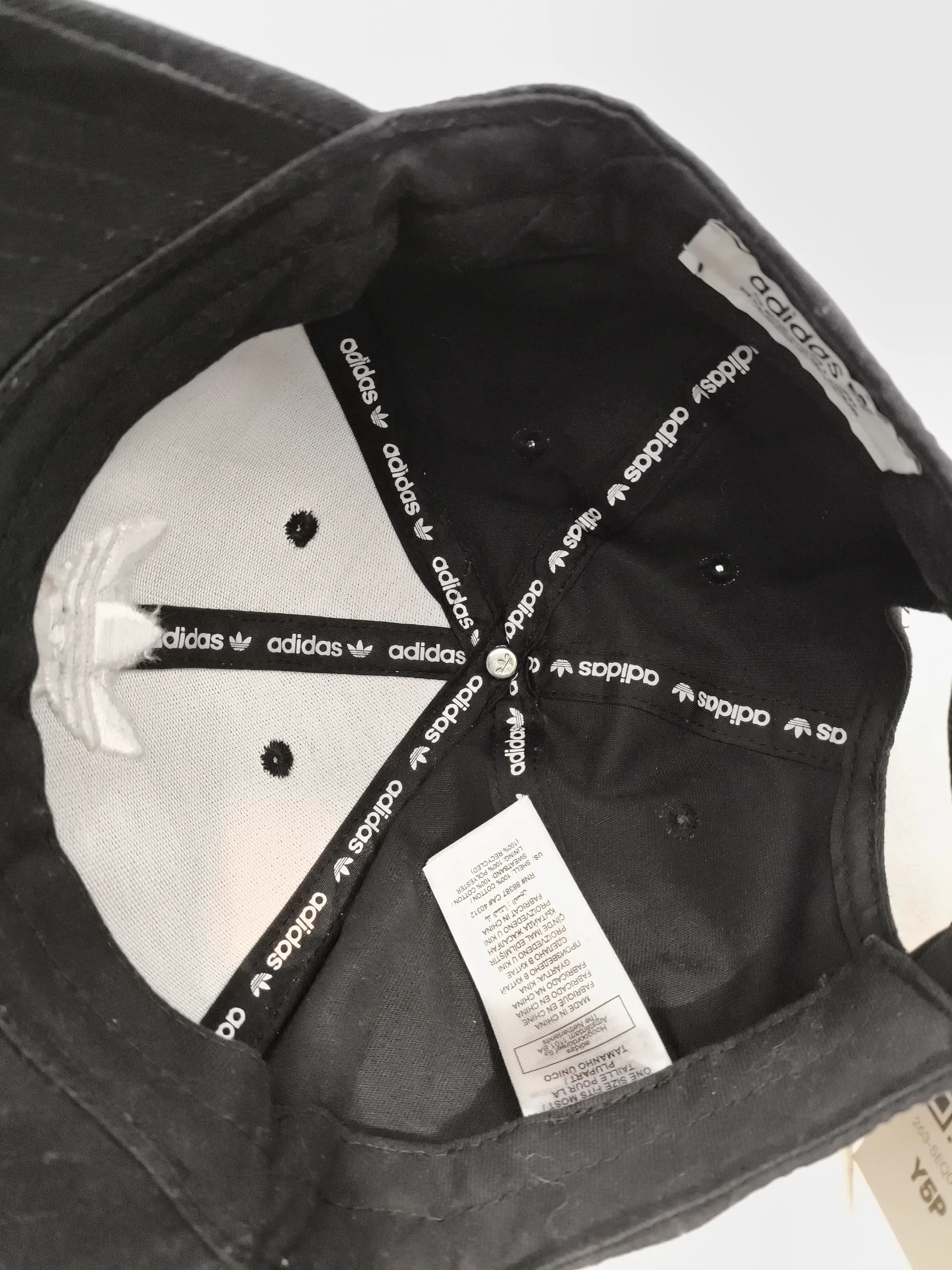 Adidas Men's Hat L Black Graphic Cotton with Polyester Baseball Cap - Image 4