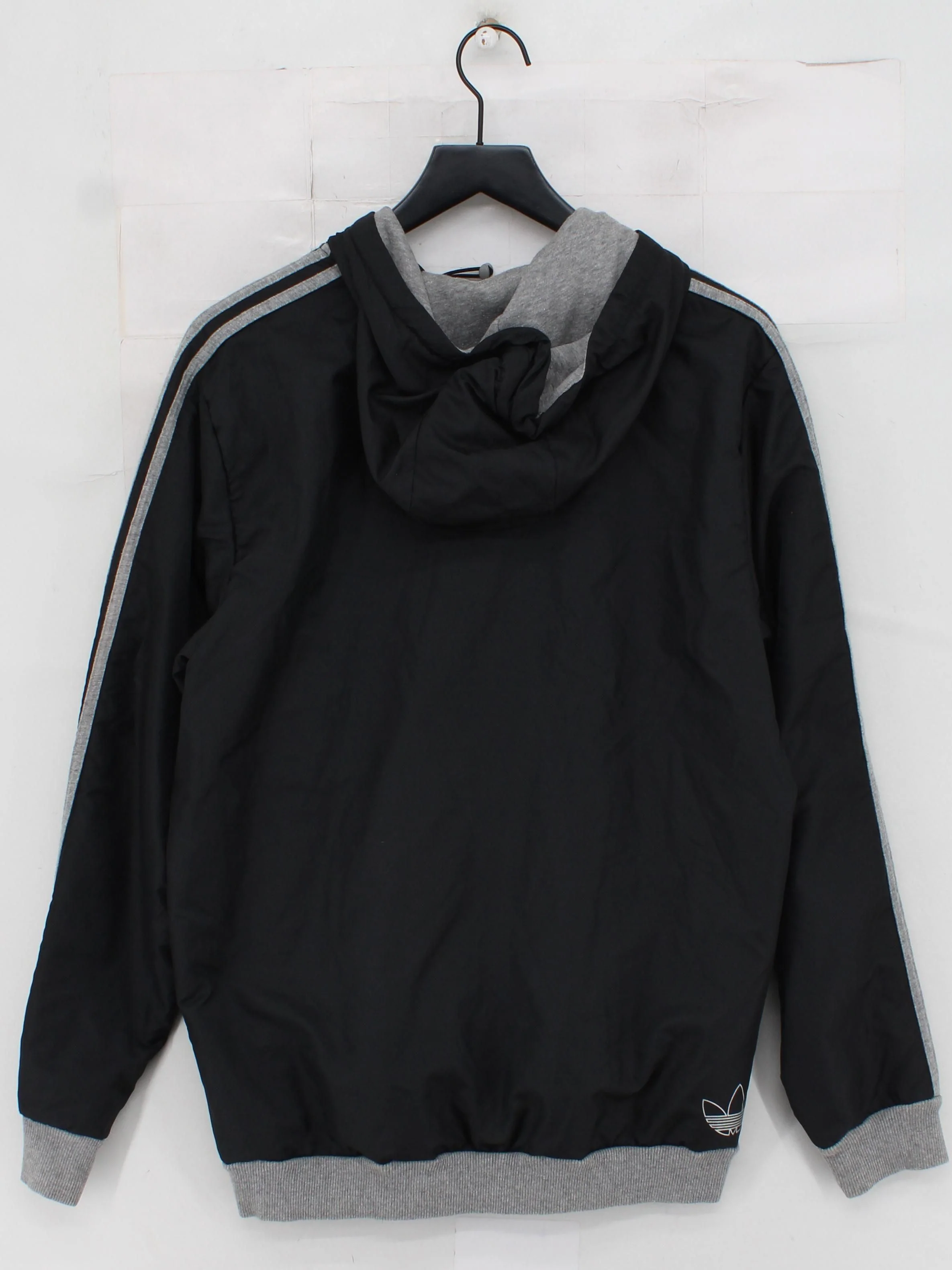 Adidas Men's Hoodie L Black Cotton with Polyester Pullover - Image 2