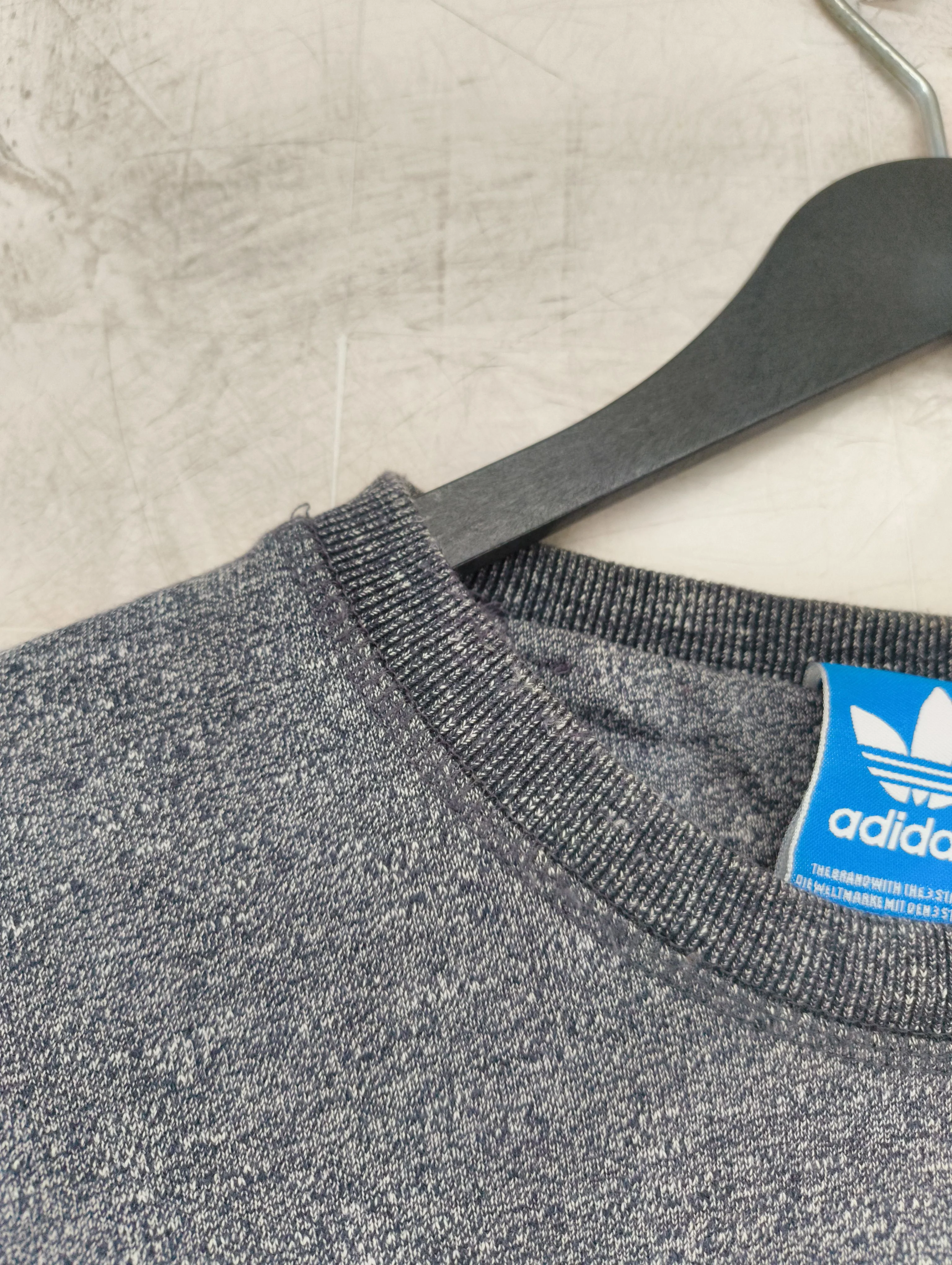 Adidas Men's Hoodie L Grey 100% Cotton Pullover - Image 5