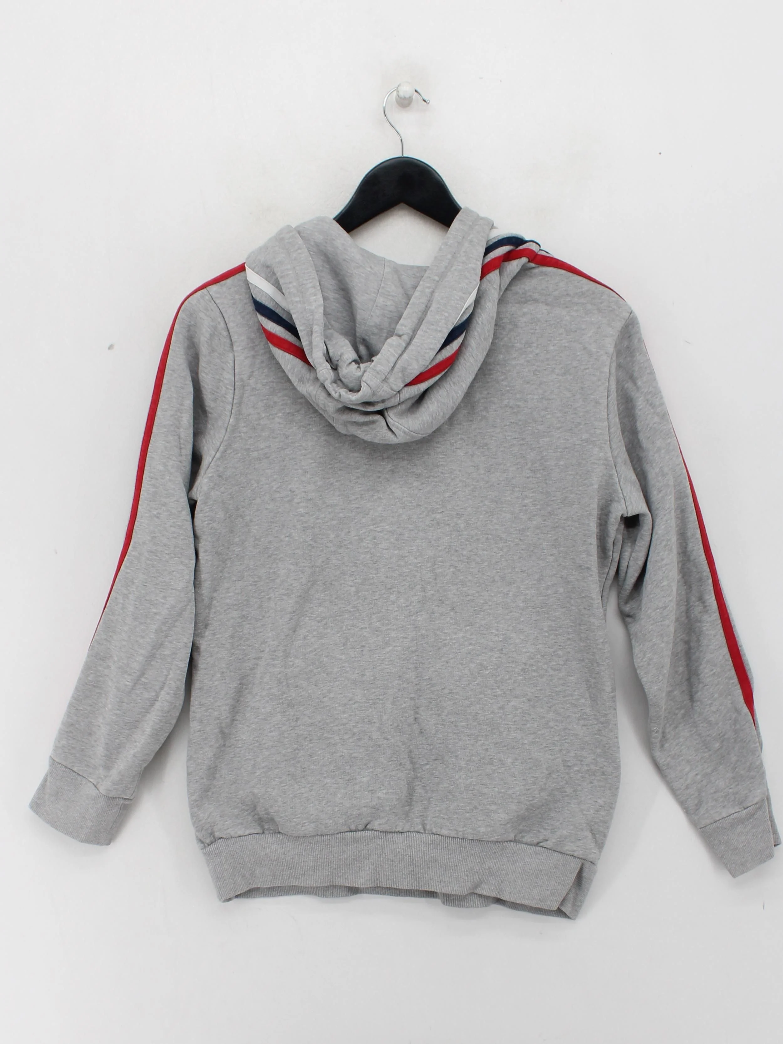 Adidas Men's Hoodie L Grey Cotton with Polyester Pullover - Image 2