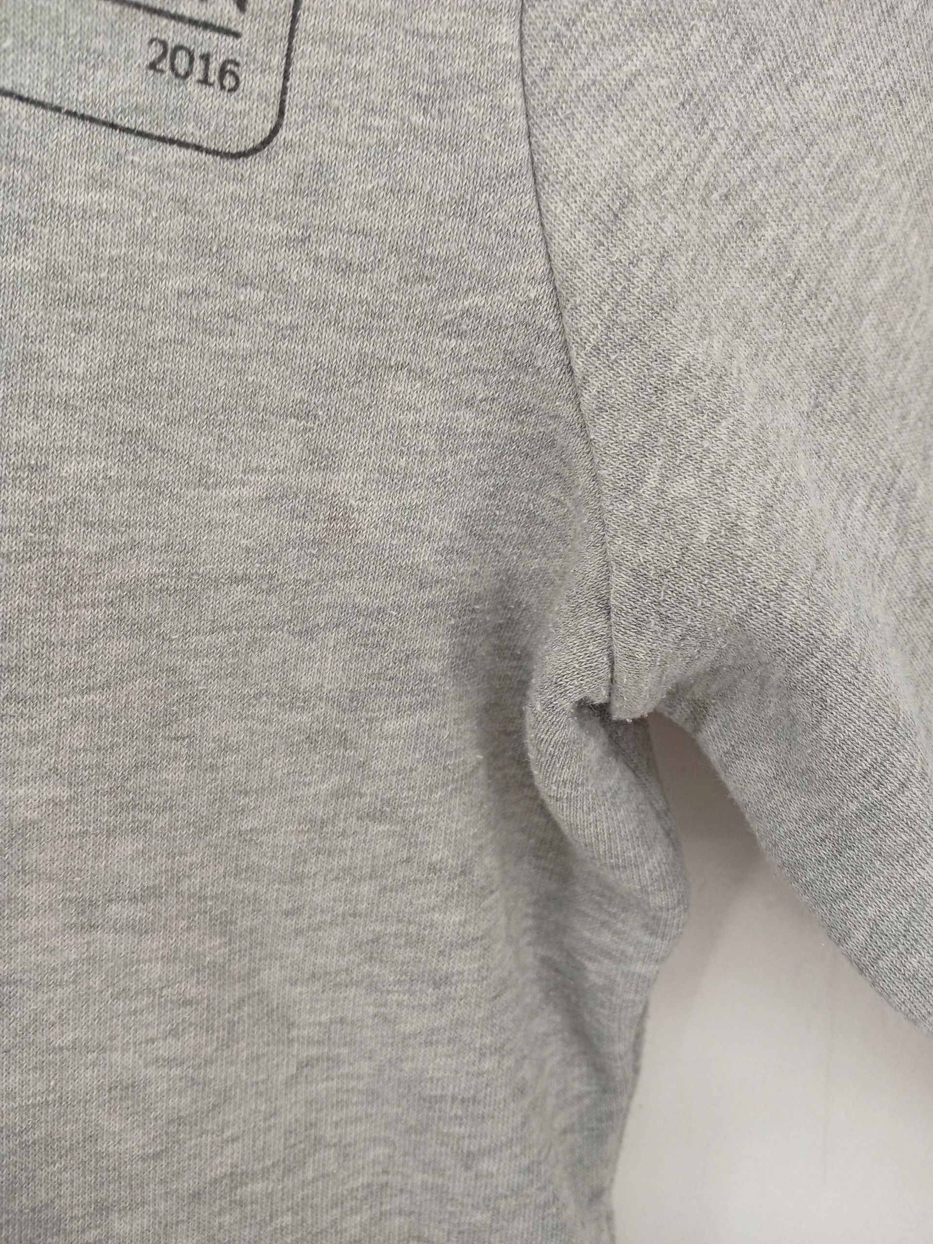 Adidas Men's Hoodie L Grey Cotton with Polyester Pullover - Image 5